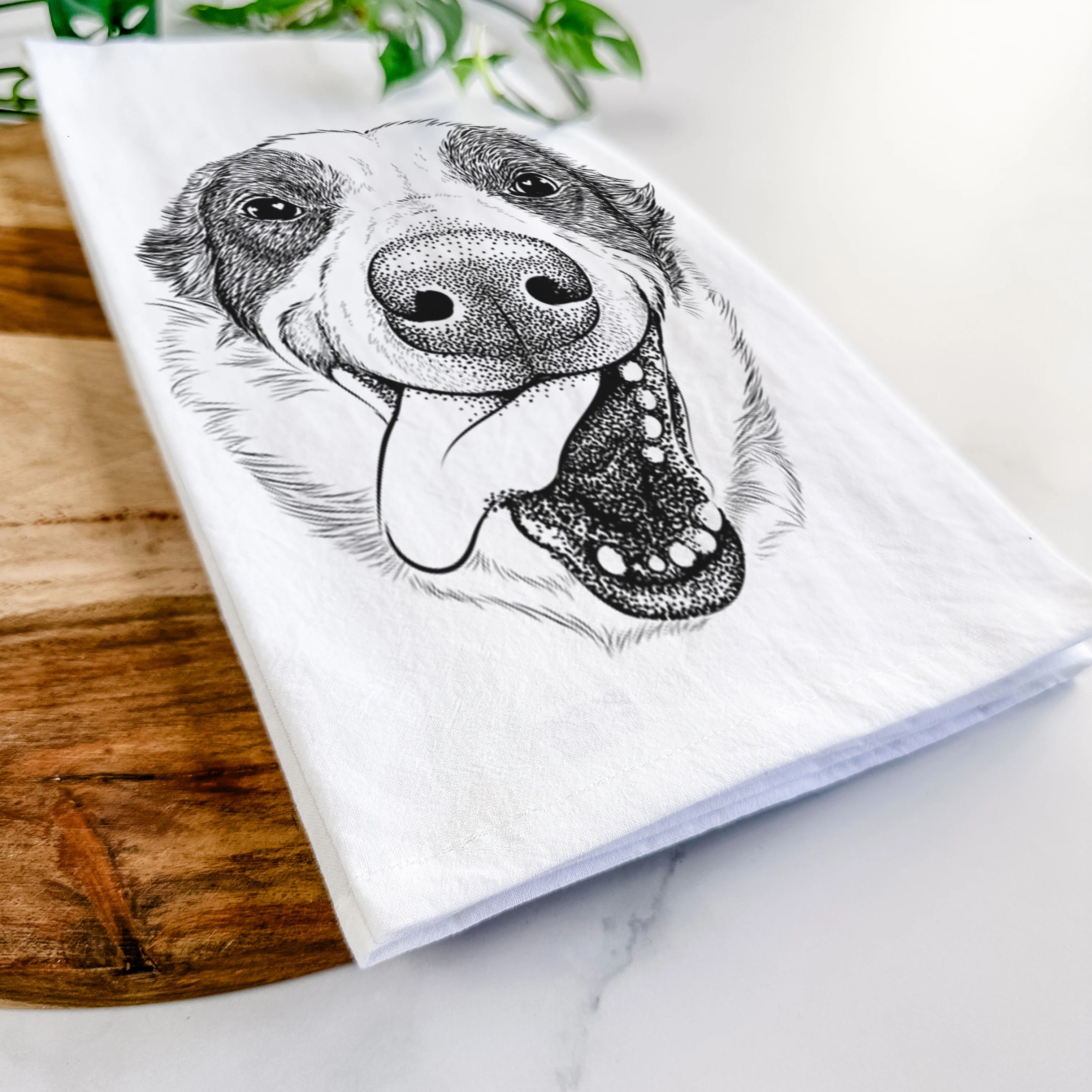 Elwood the Border Collie Tea Towel - Image 5