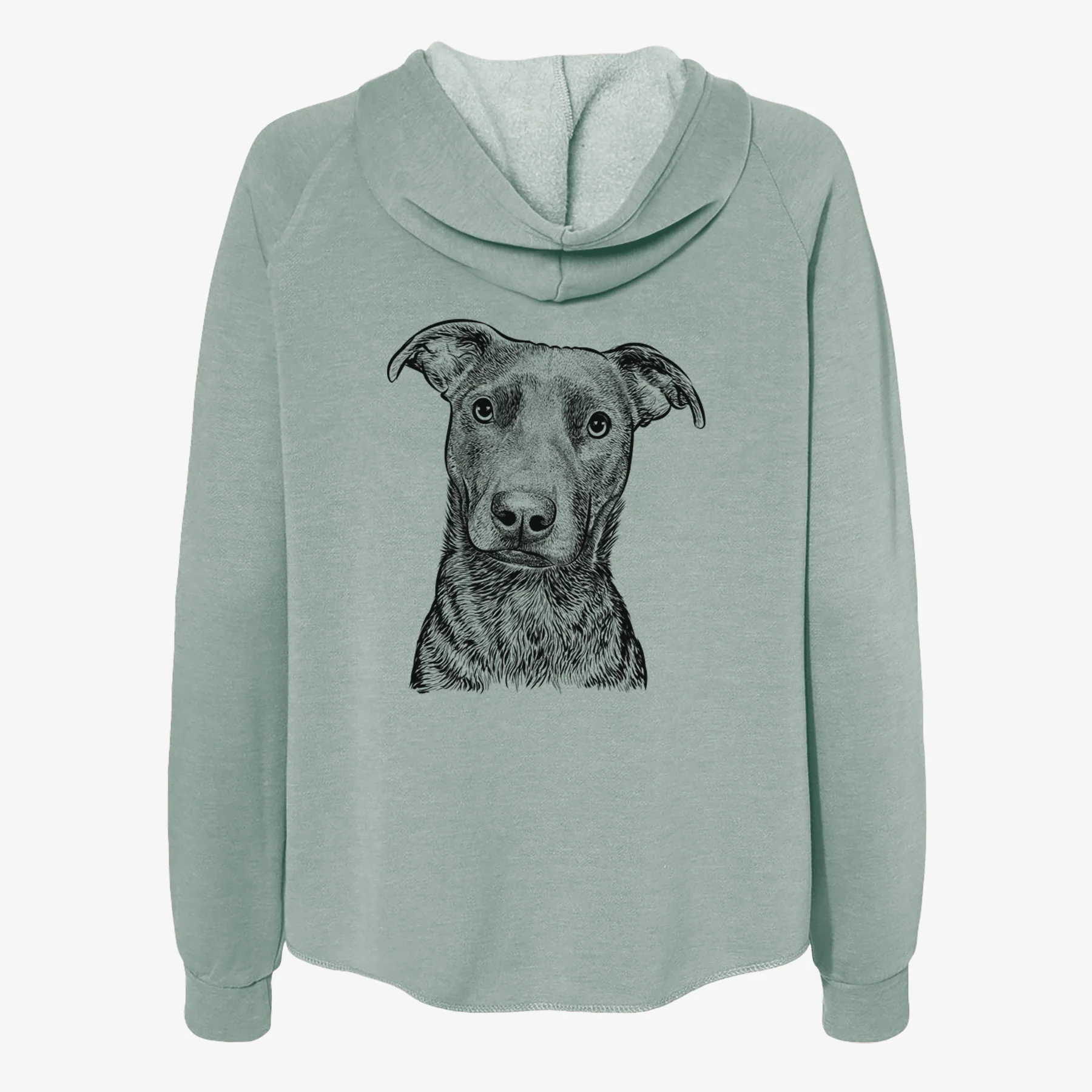 Embyr the Mixed Breed - Women's Cali Wave Zip-Up Sweatshirt - Image 4
