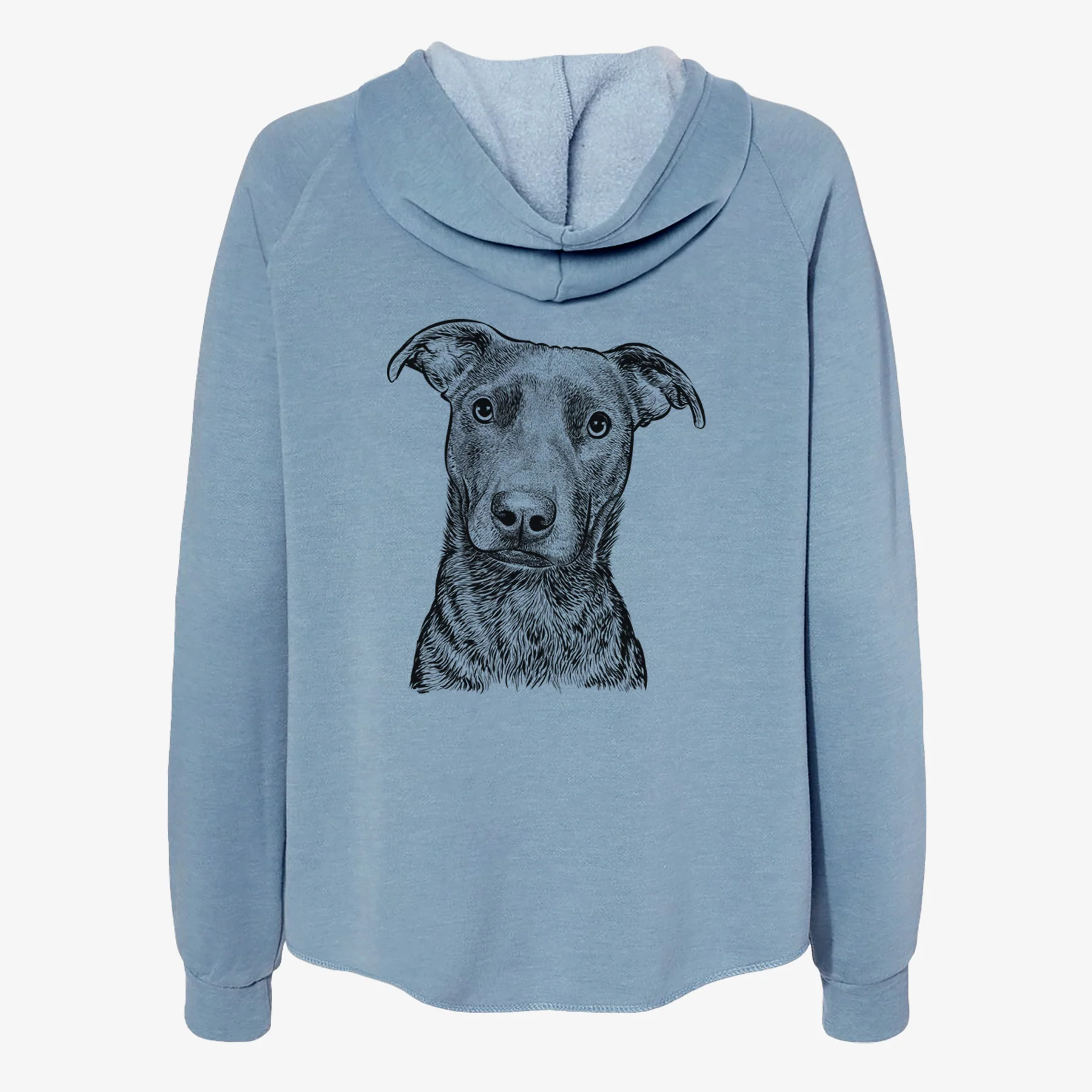 Embyr the Mixed Breed - Women's Cali Wave Zip-Up Sweatshirt - Image 6