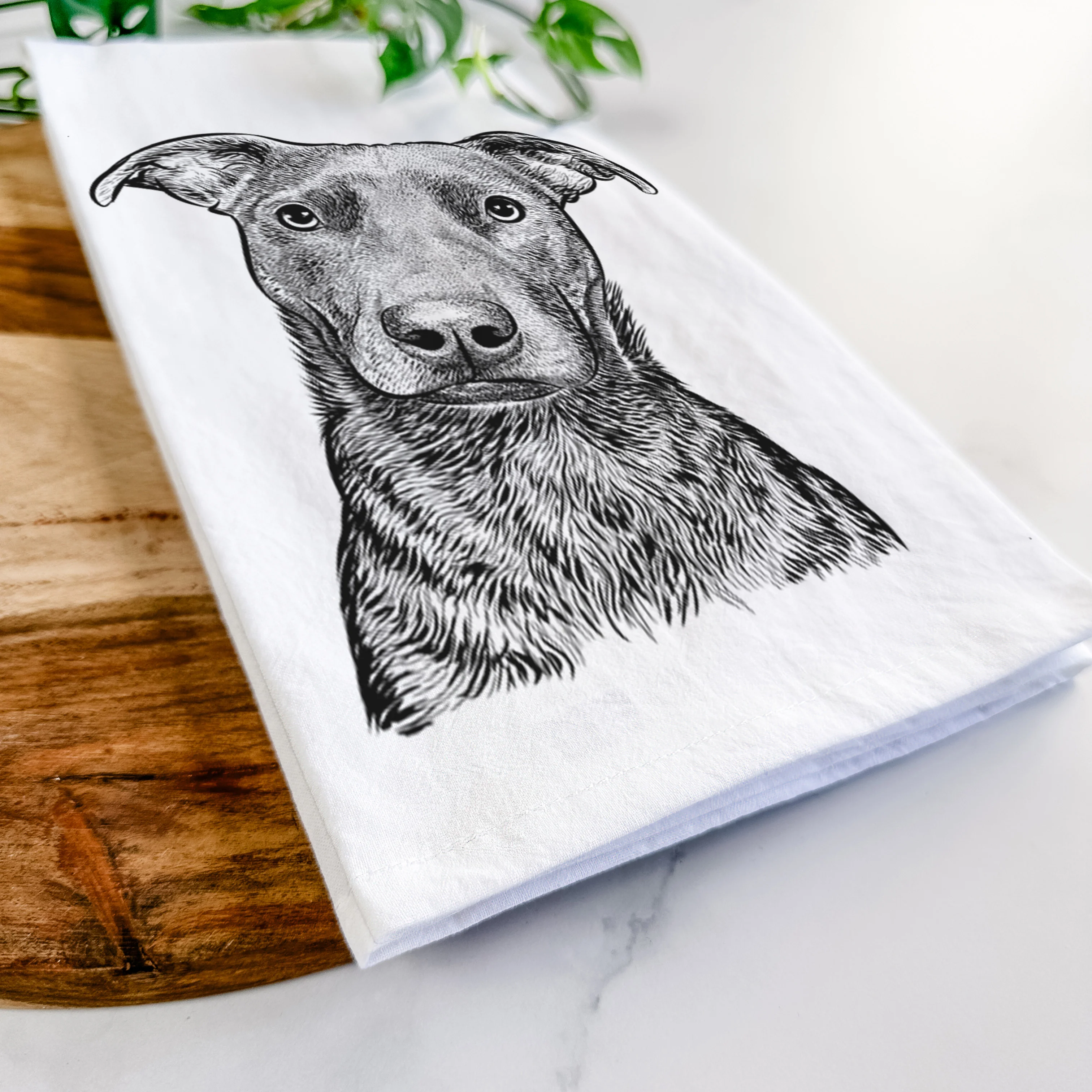 Embyr the Mixed Breed Tea Towel - Image 5