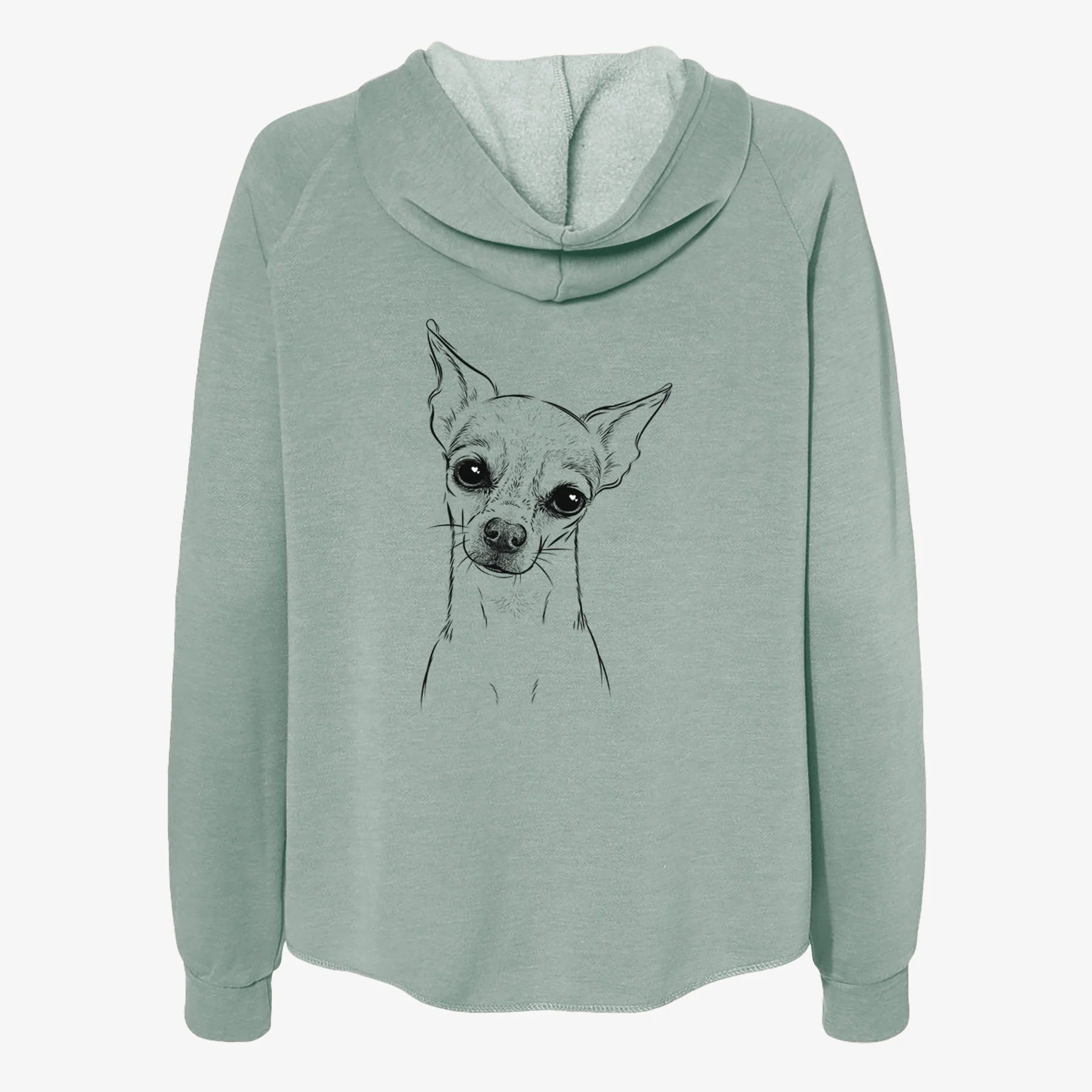 Emee the Chihuahua - Women's Cali Wave Zip-Up Sweatshirt - Image 4