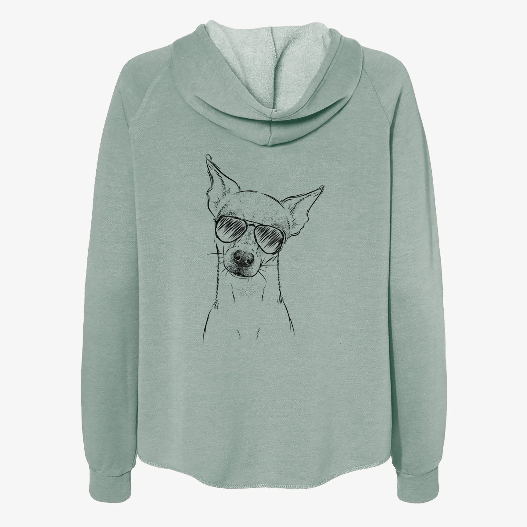 Emee the Chihuahua - Women's Cali Wave Zip-Up Sweatshirt - Image 7