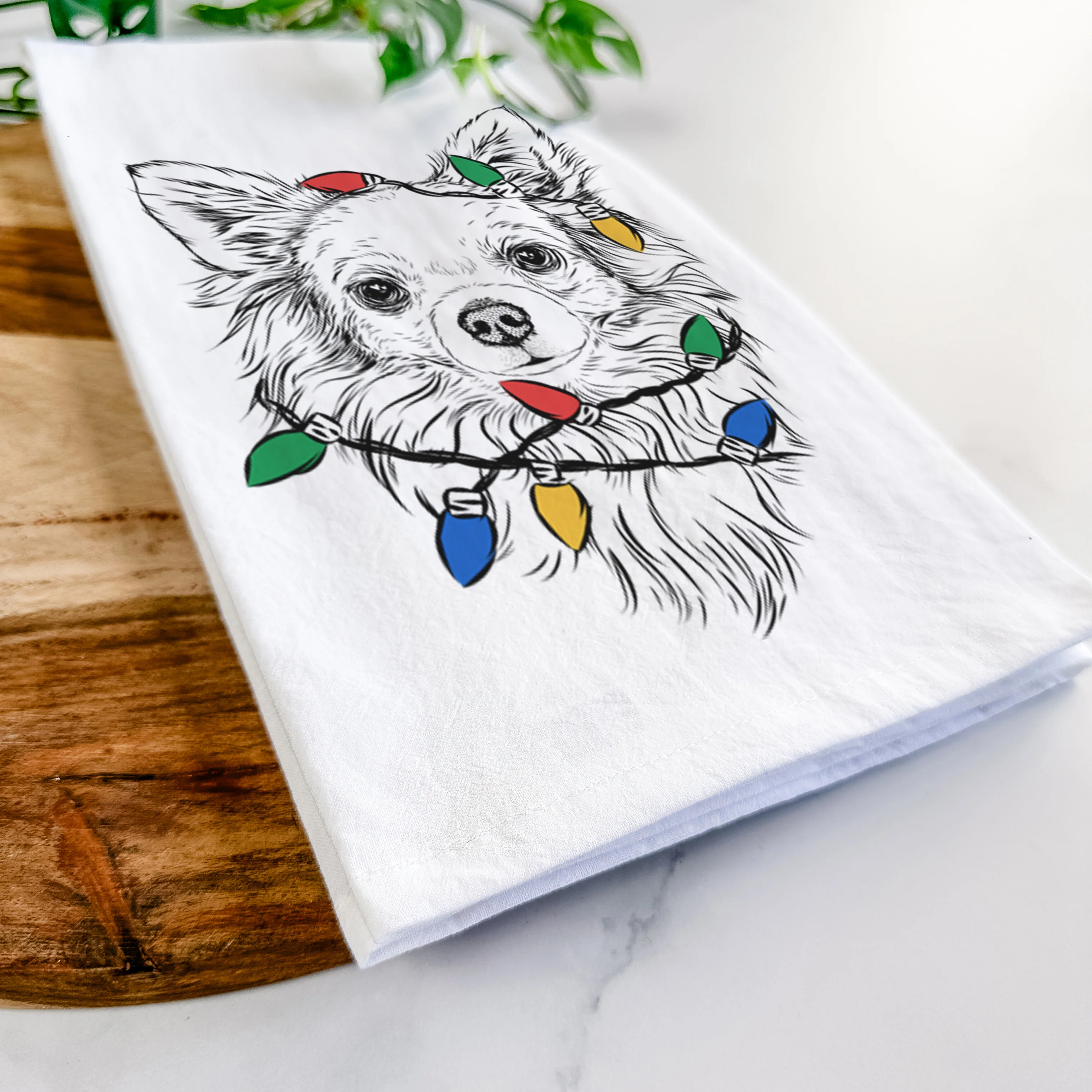 Emma the Longhaired Chihuahua Tea Towel - Image 10