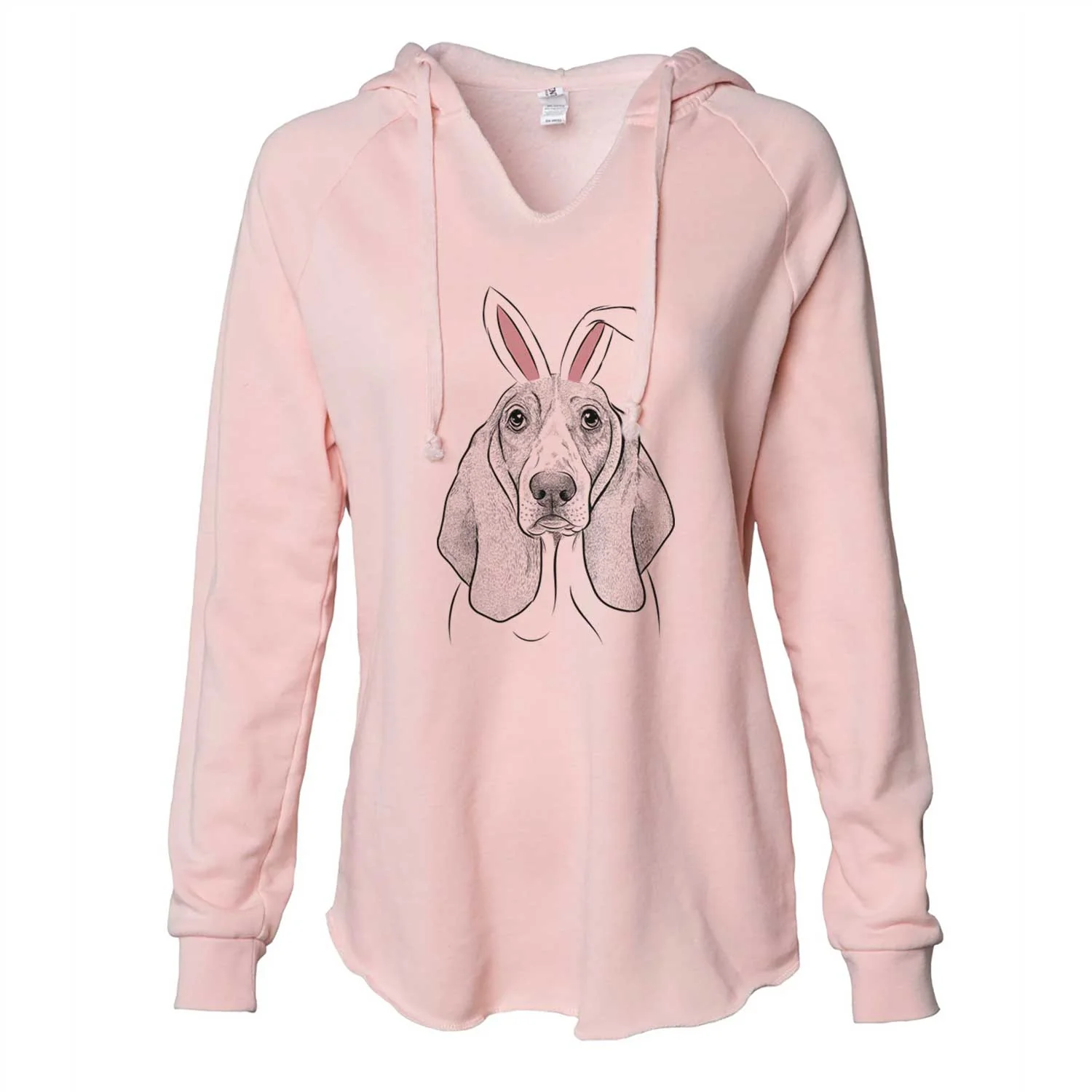 Easter Addison the Basset Hound - Cali Wave Hooded Sweatshirt - Image 5