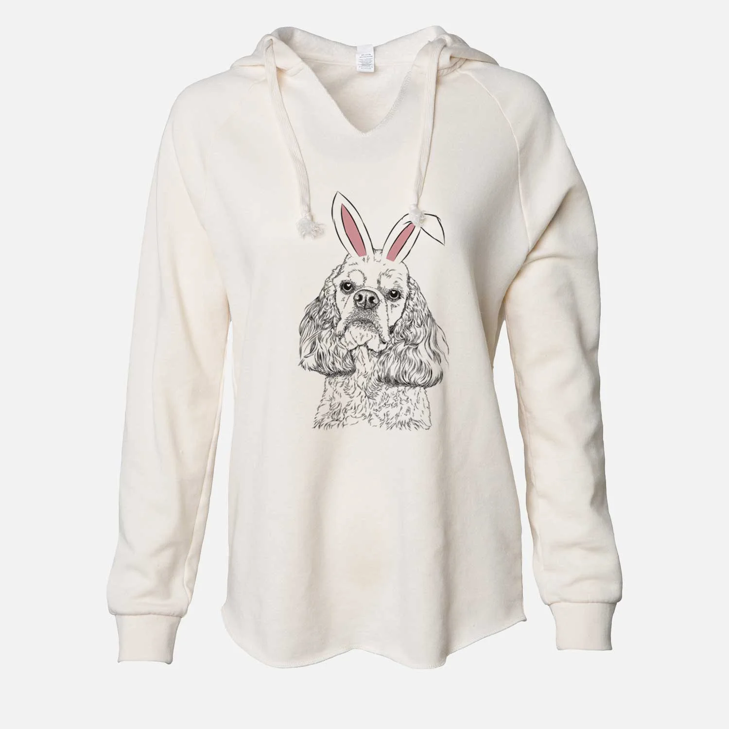 Easter Bailey the American Cocker Spaniel - Cali Wave Hooded Sweatshirt