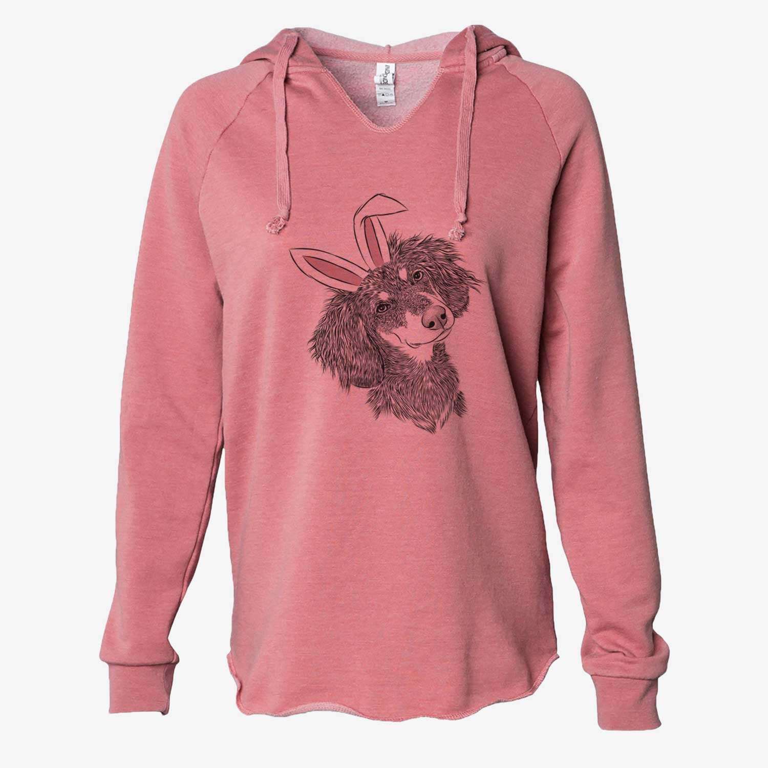 Easter Bailey the Long Haired Dachshund - Cali Wave Hooded Sweatshirt - Image 6