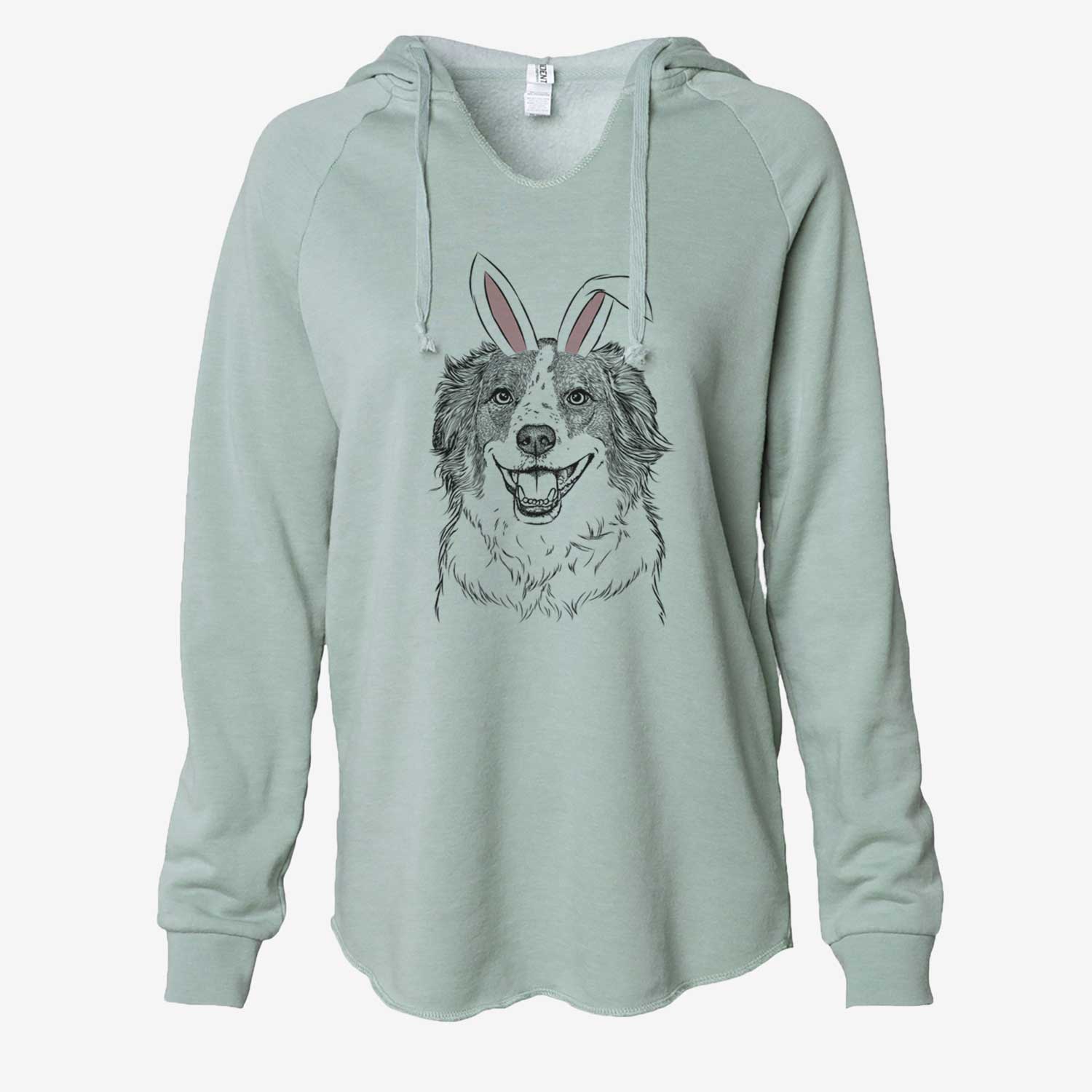 Easter Belle the Australian Shepherd Mix - Cali Wave Hooded Sweatshirt - Image 7
