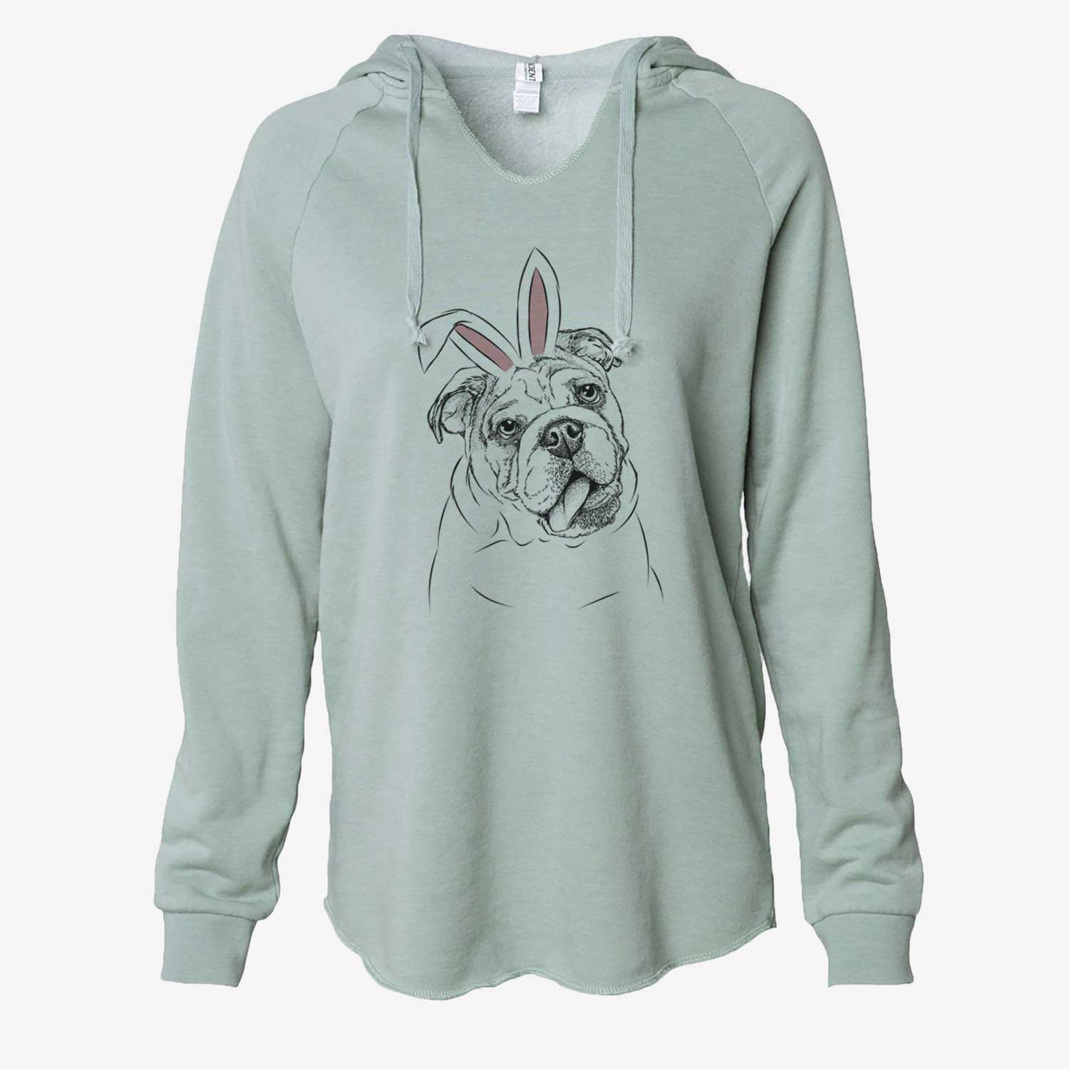Easter Benson the English Bulldog - Cali Wave Hooded Sweatshirt - Image 7