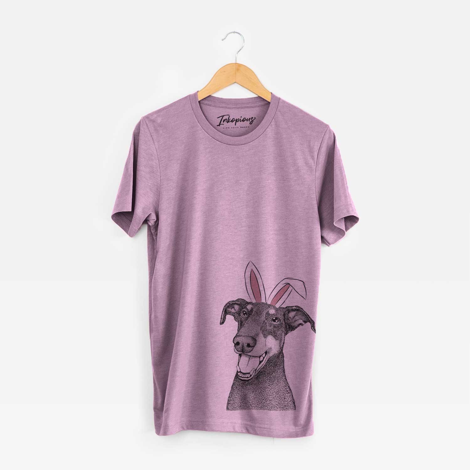 Easter Bunnie the Doberman Pinscher - Unisex Crewneck - Image 4