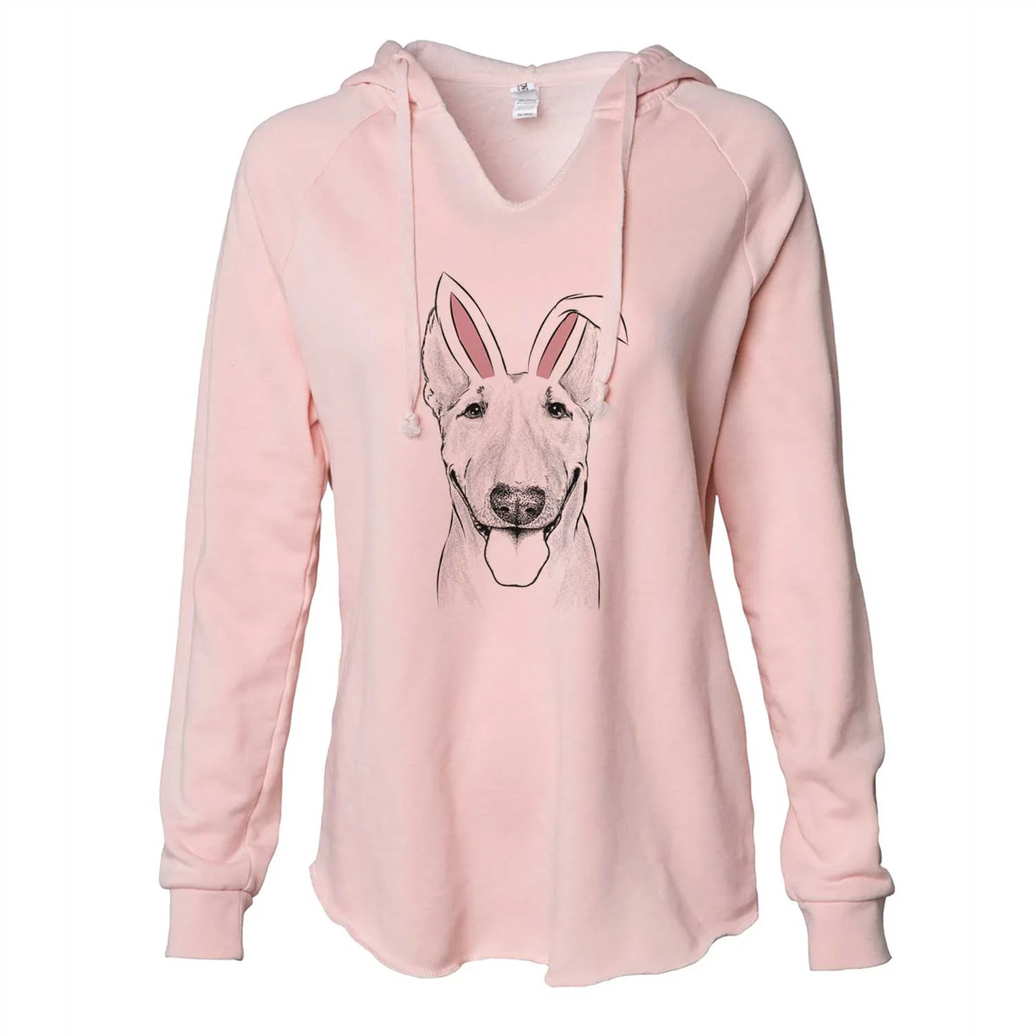 Easter Chloe the Bull Terrier - Cali Wave Hooded Sweatshirt - Image 5