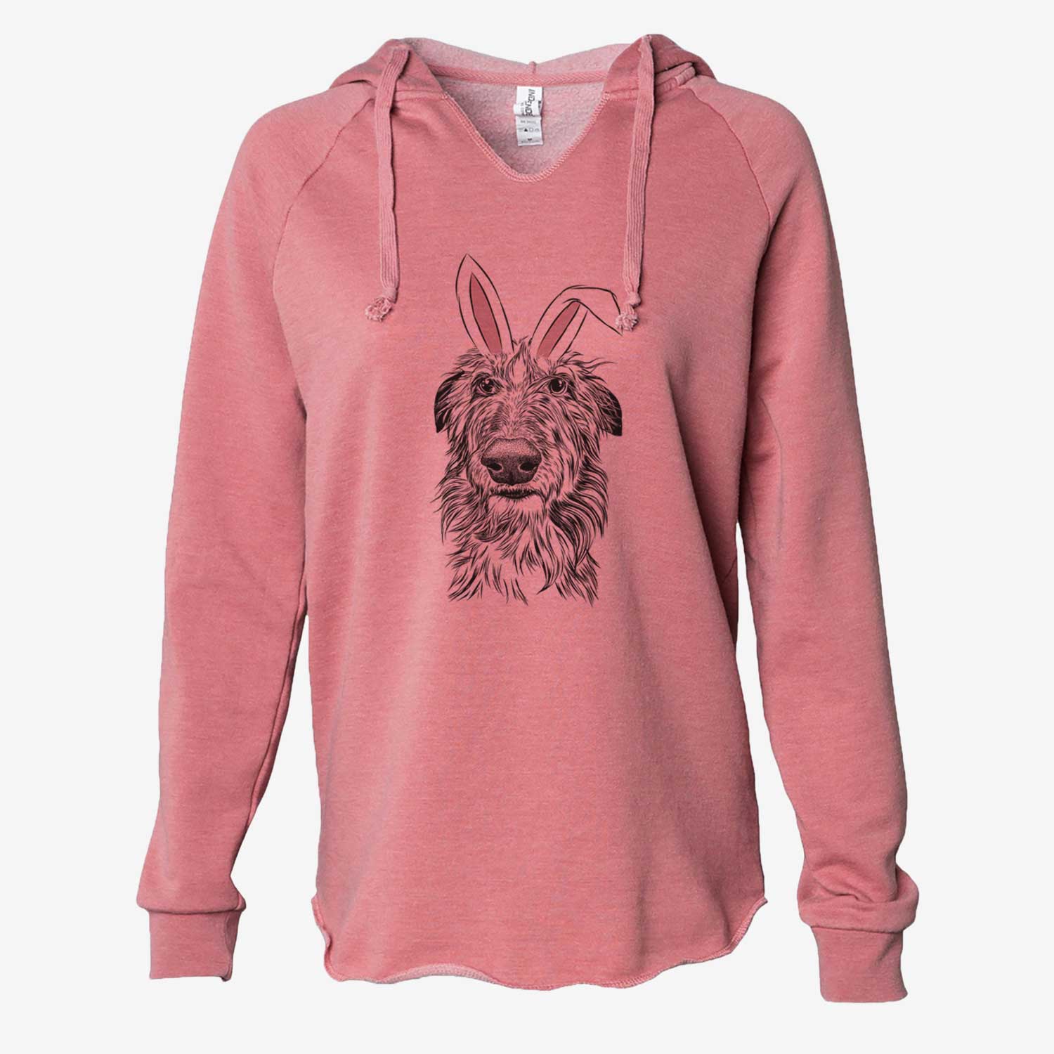 Easter Cleod the Scottish Deerhound - Cali Wave Hooded Sweatshirt - Image 6