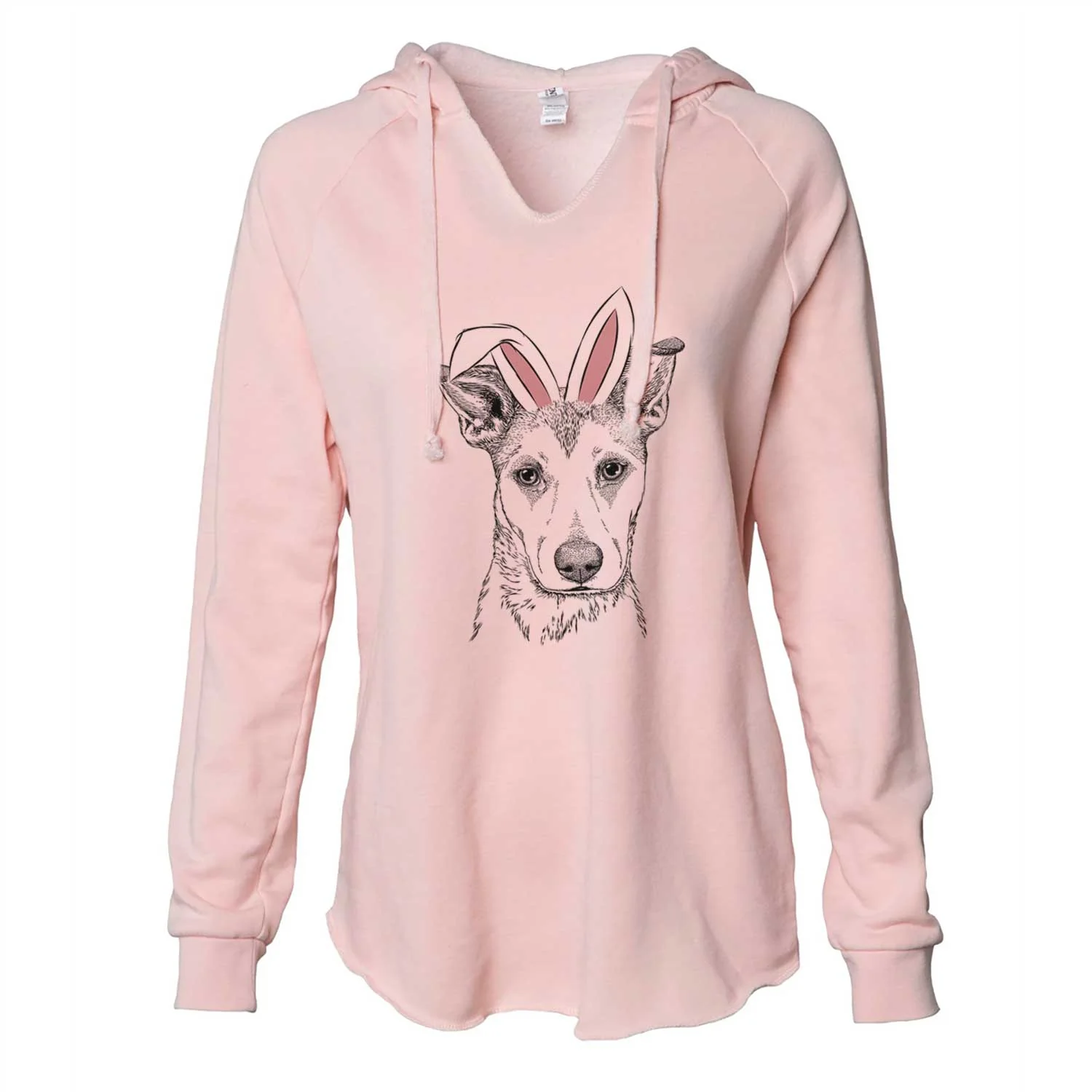 Easter Coral the Mixed Breed - Cali Wave Hooded Sweatshirt - Image 5