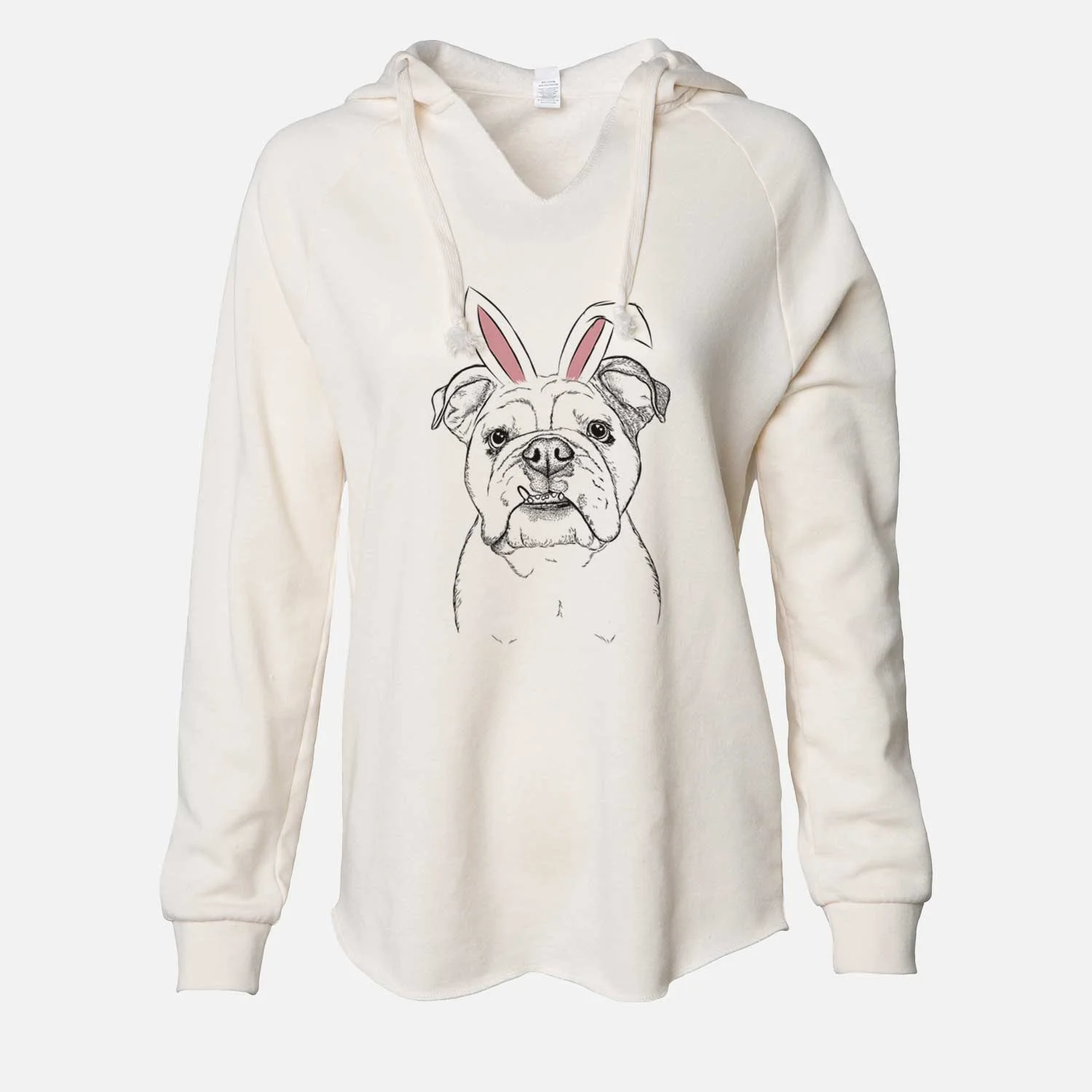 Easter Dazy the English Bulldog - Cali Wave Hooded Sweatshirt