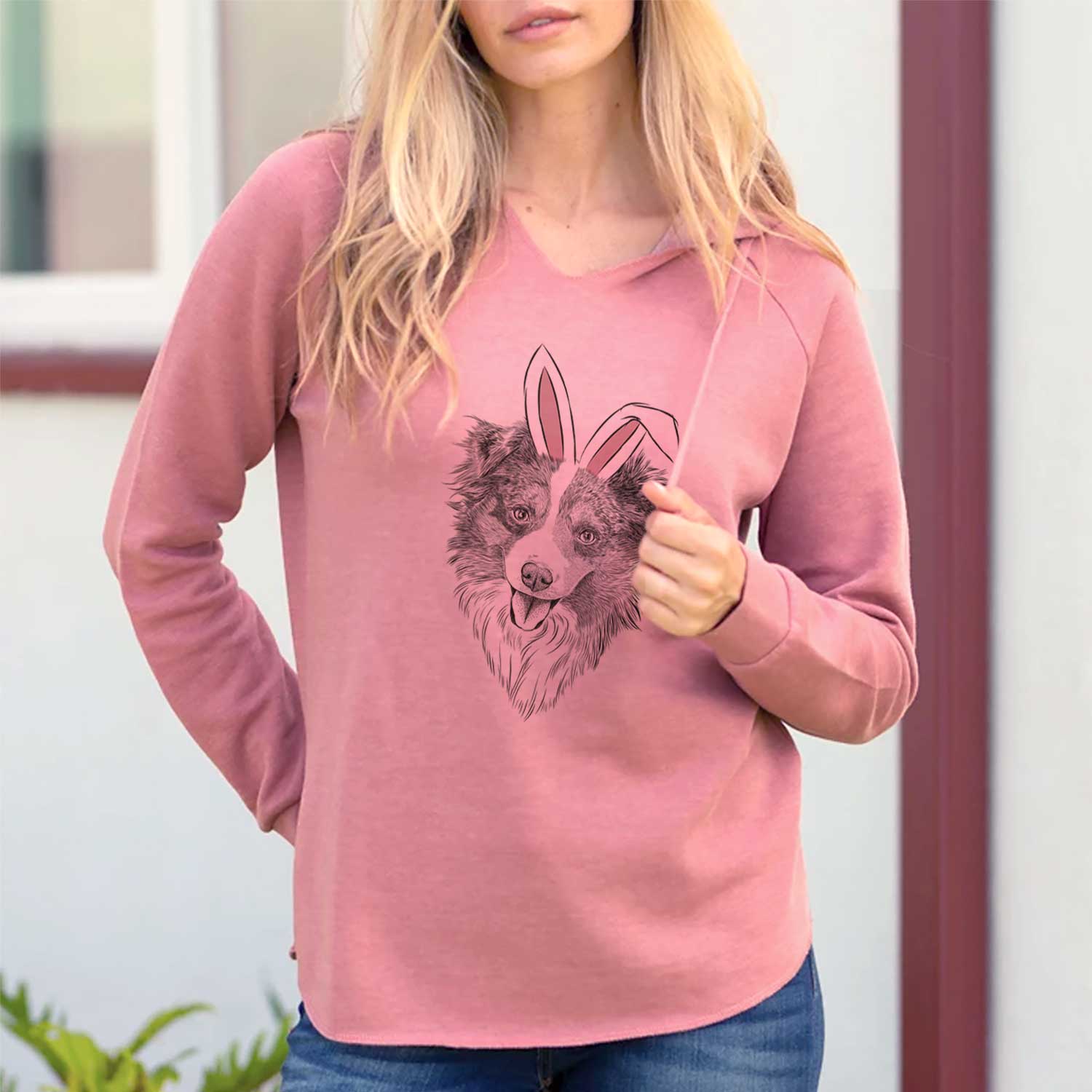 Easter Doc the Mini Aussie - Cali Wave Hooded Sweatshirt - Image 2
