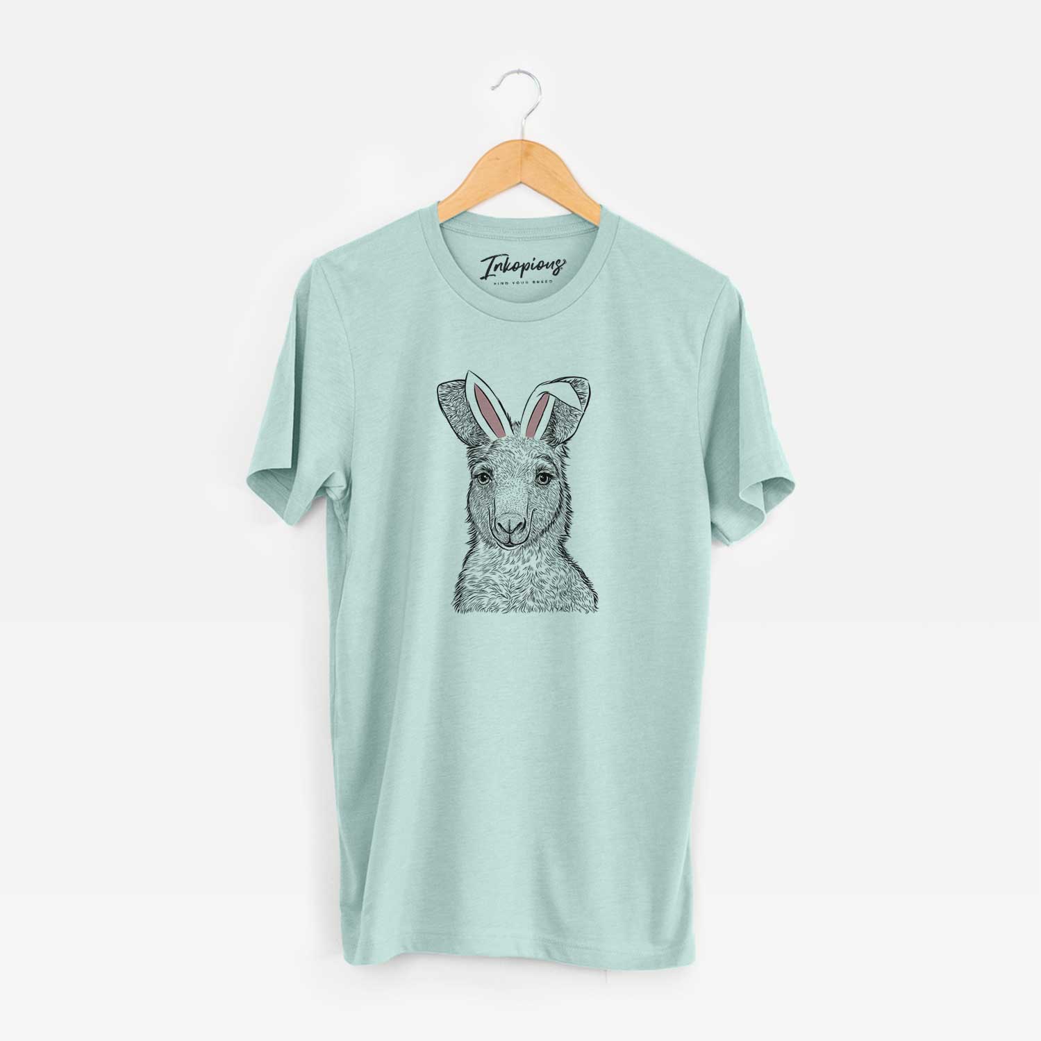 Easter Evelyn the Eastern Grey Kangaroo - Unisex Crewneck - Image 9