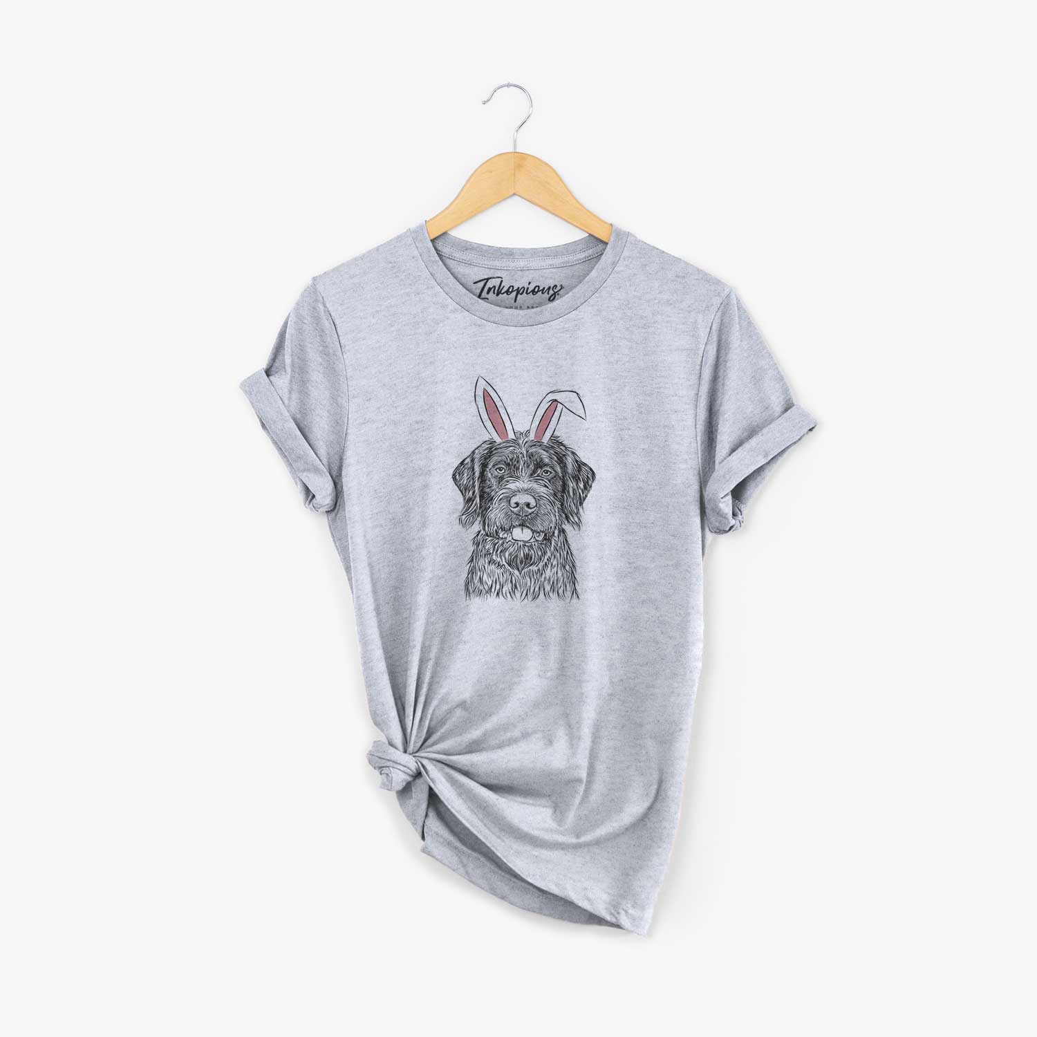 Easter Fletcher the Wirehaired Pointing Griffon - Unisex Crewneck - Image 6