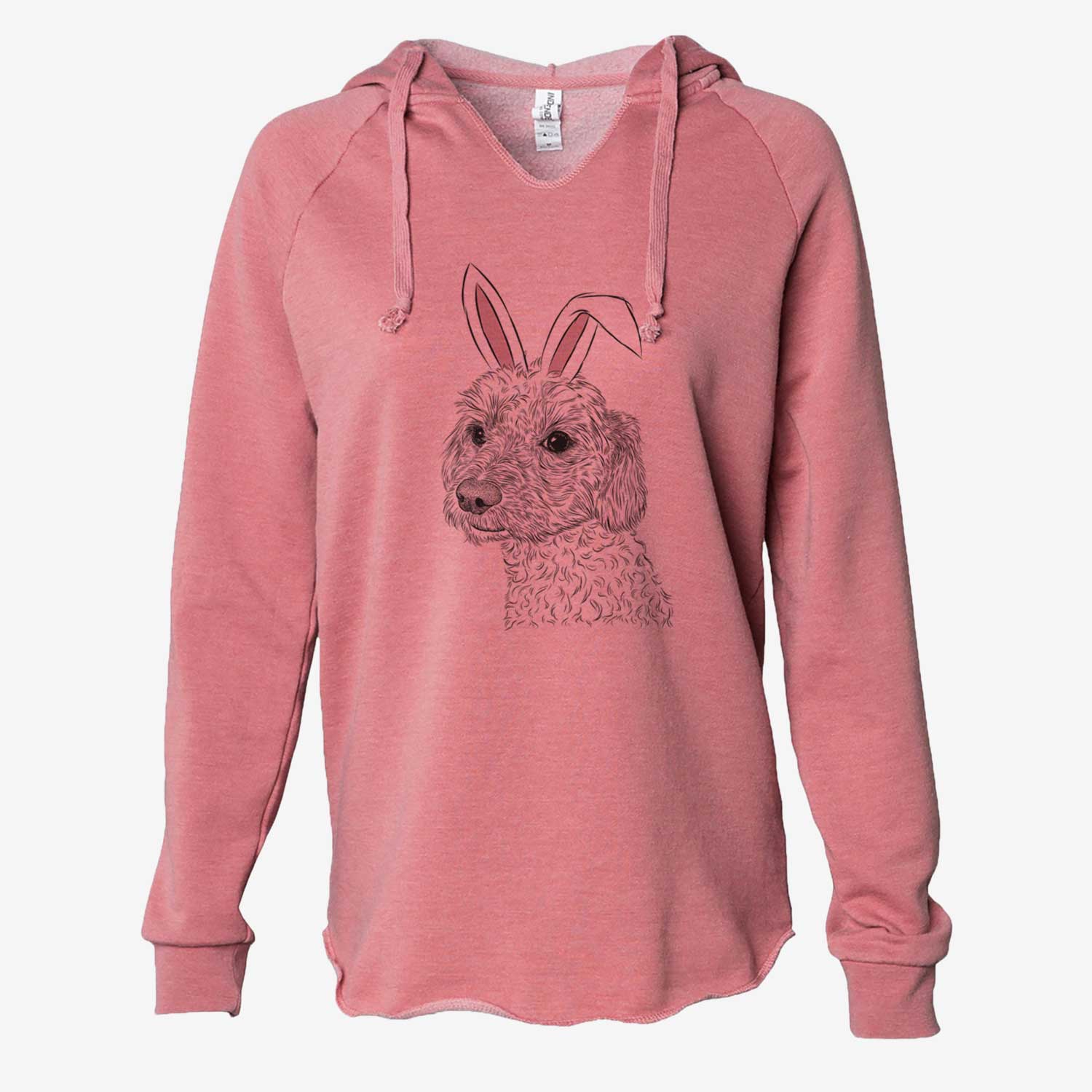 Easter Georgie Boy the Mixed Breed - Cali Wave Hooded Sweatshirt - Image 6