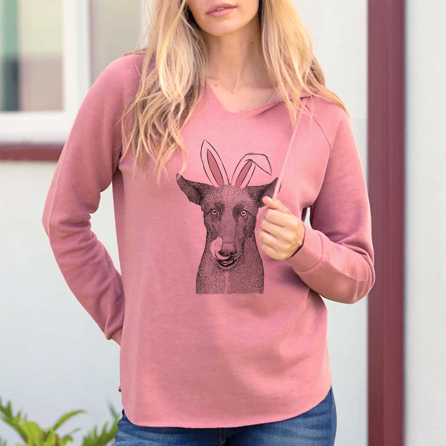 Easter Gidget the Mexican Street Dog - Cali Wave Hooded Sweatshirt - Image 2