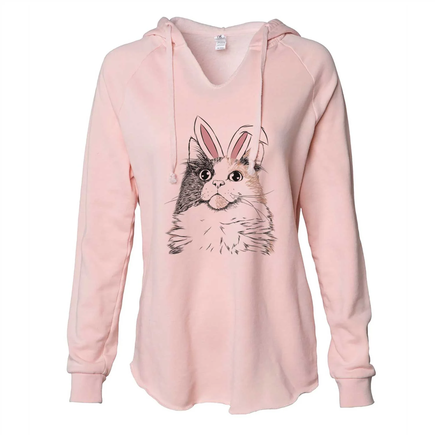 Easter Greta the Calico Cat - Cali Wave Hooded Sweatshirt - Image 5