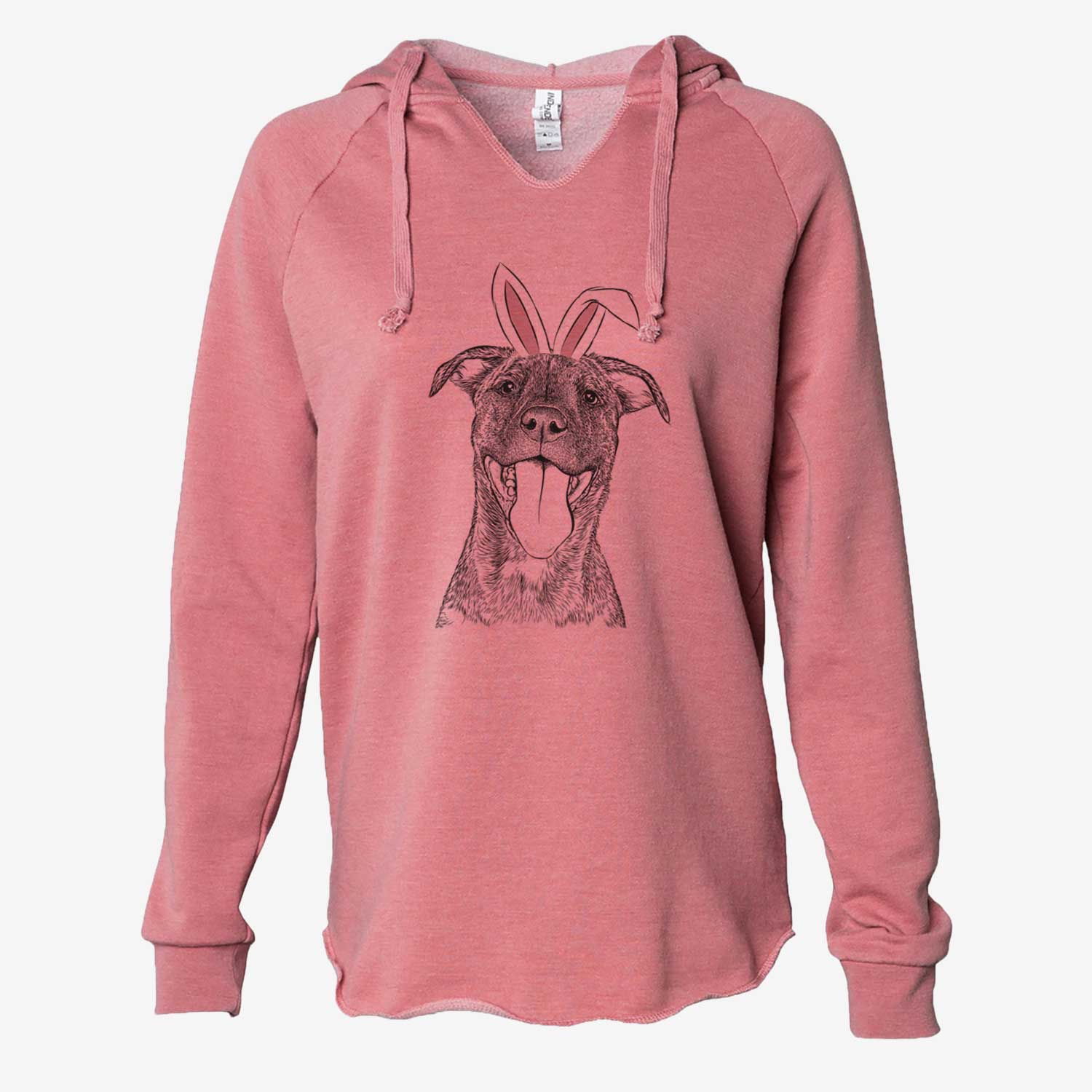 Easter Harley the Pitbull Mix - Cali Wave Hooded Sweatshirt - Image 6