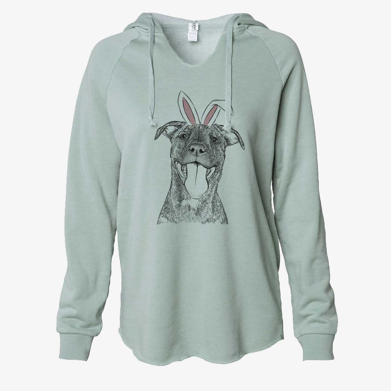 Easter Harley the Pitbull Mix - Cali Wave Hooded Sweatshirt - Image 7