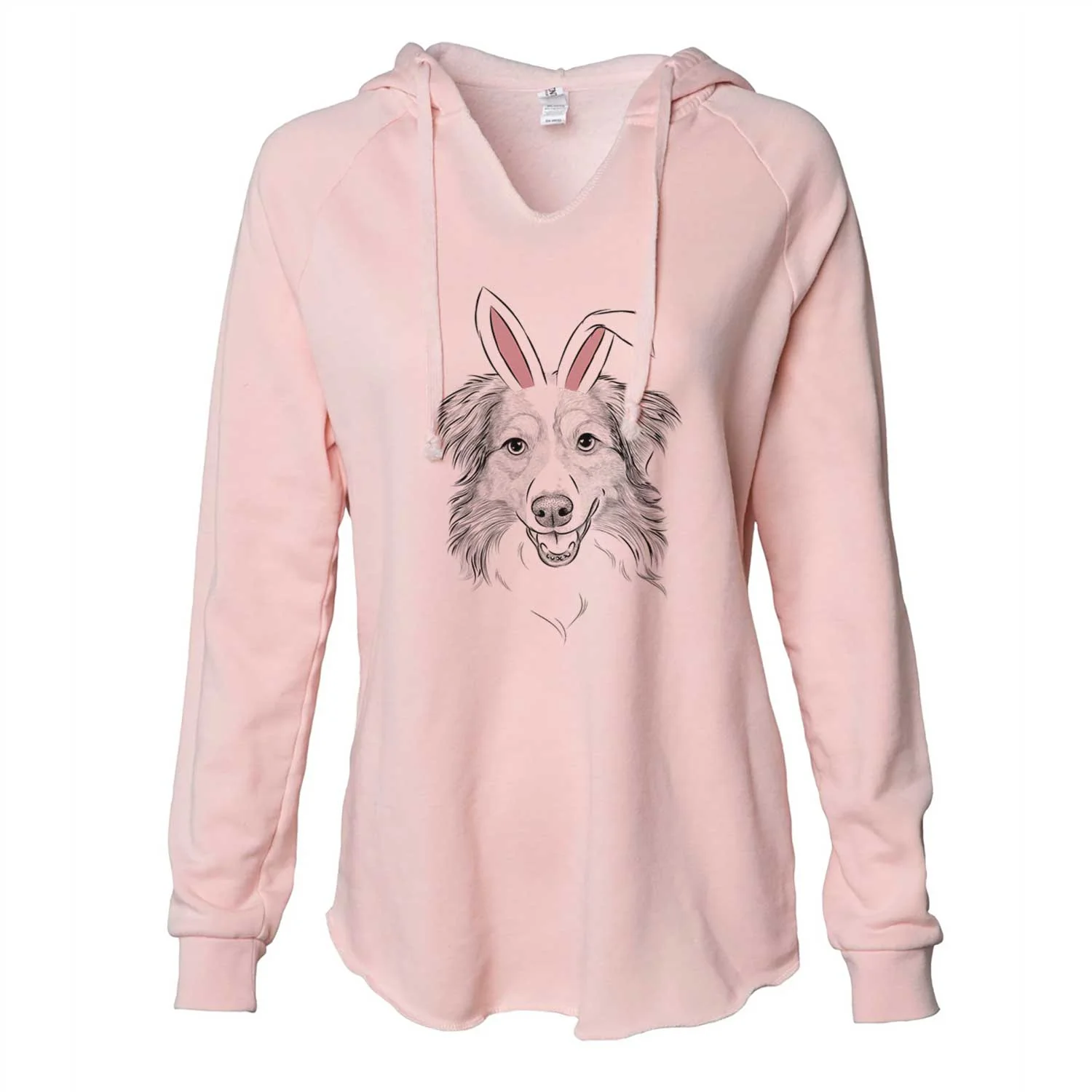 Easter Hattie the Australian Shepherd - Cali Wave Hooded Sweatshirt - Image 5
