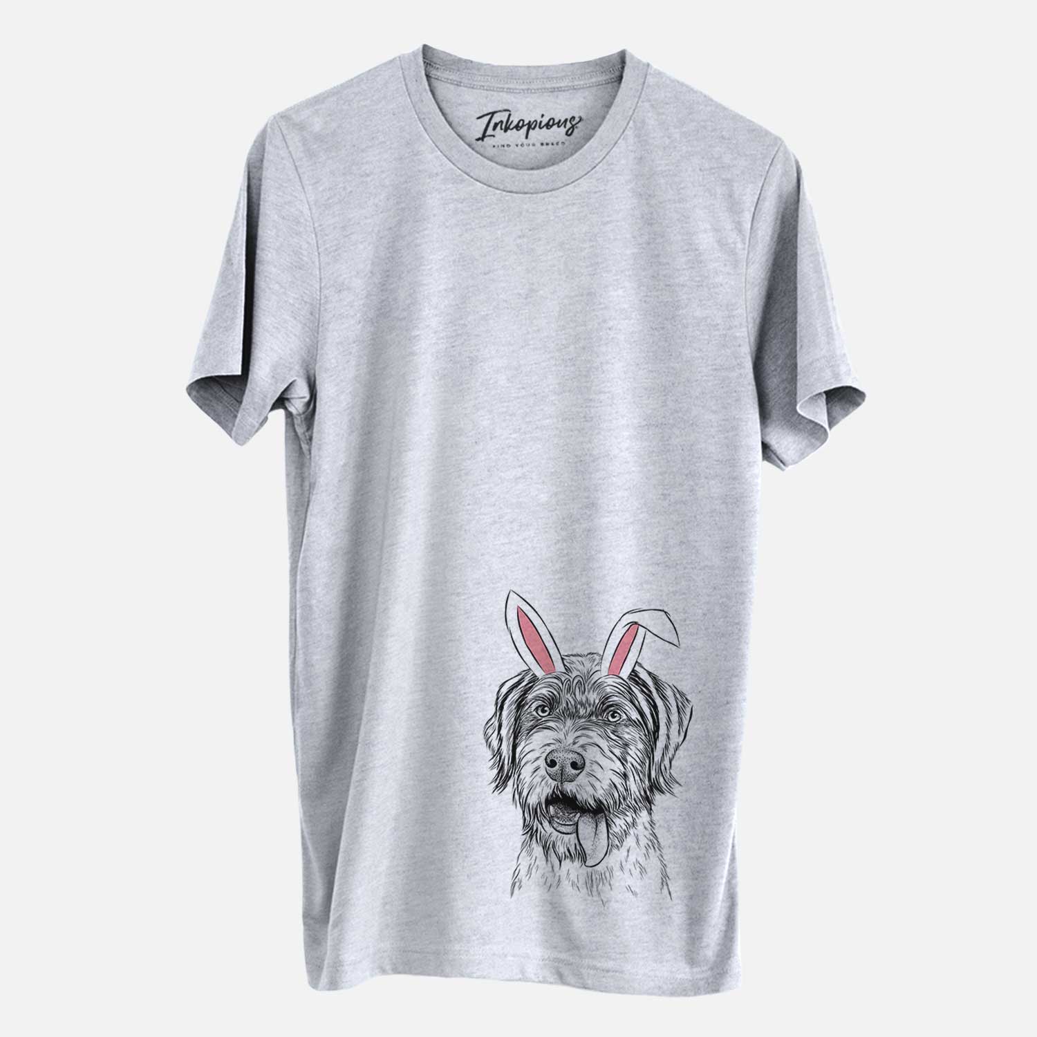 Easter Hazel the German Wirehaired Pointer Mix - Unisex Crewneck - Image 2