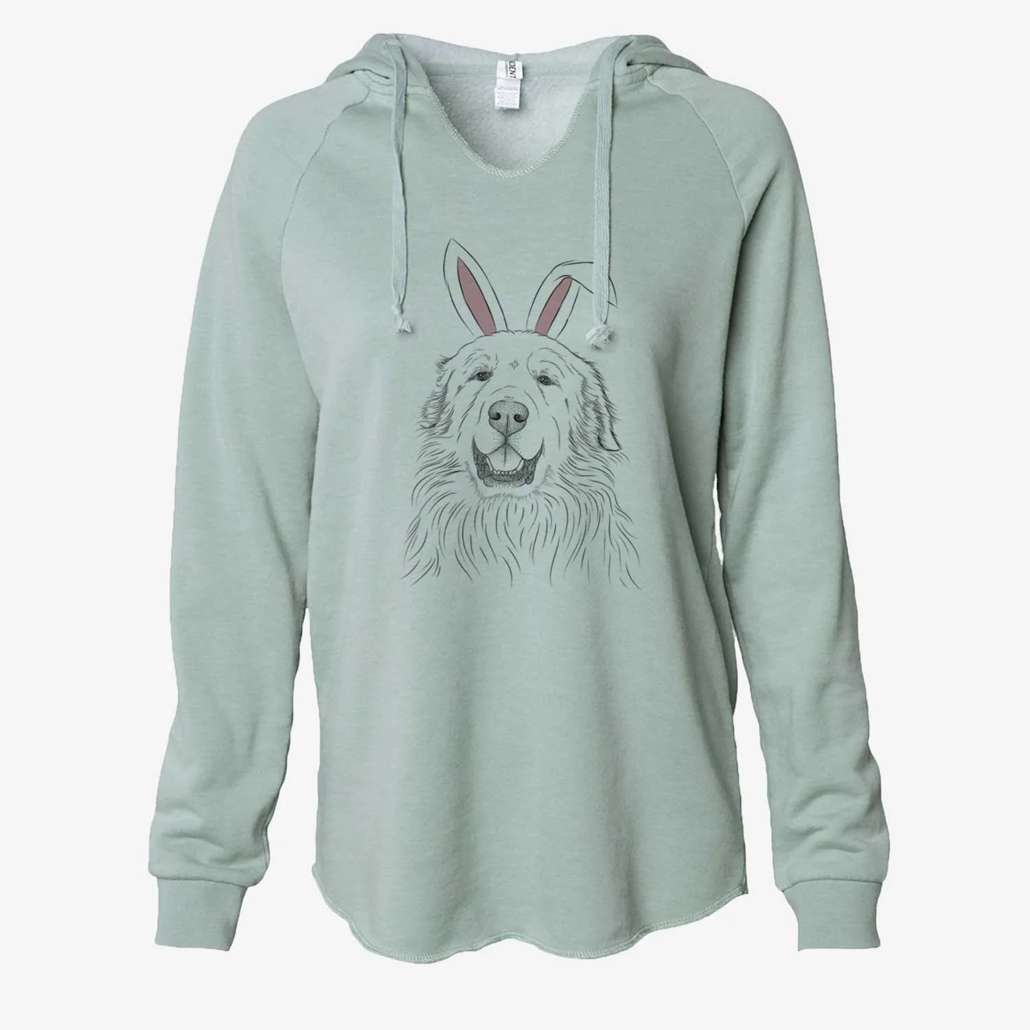 Easter Horton the Great Pyrenees - Cali Wave Hooded Sweatshirt - Image 7