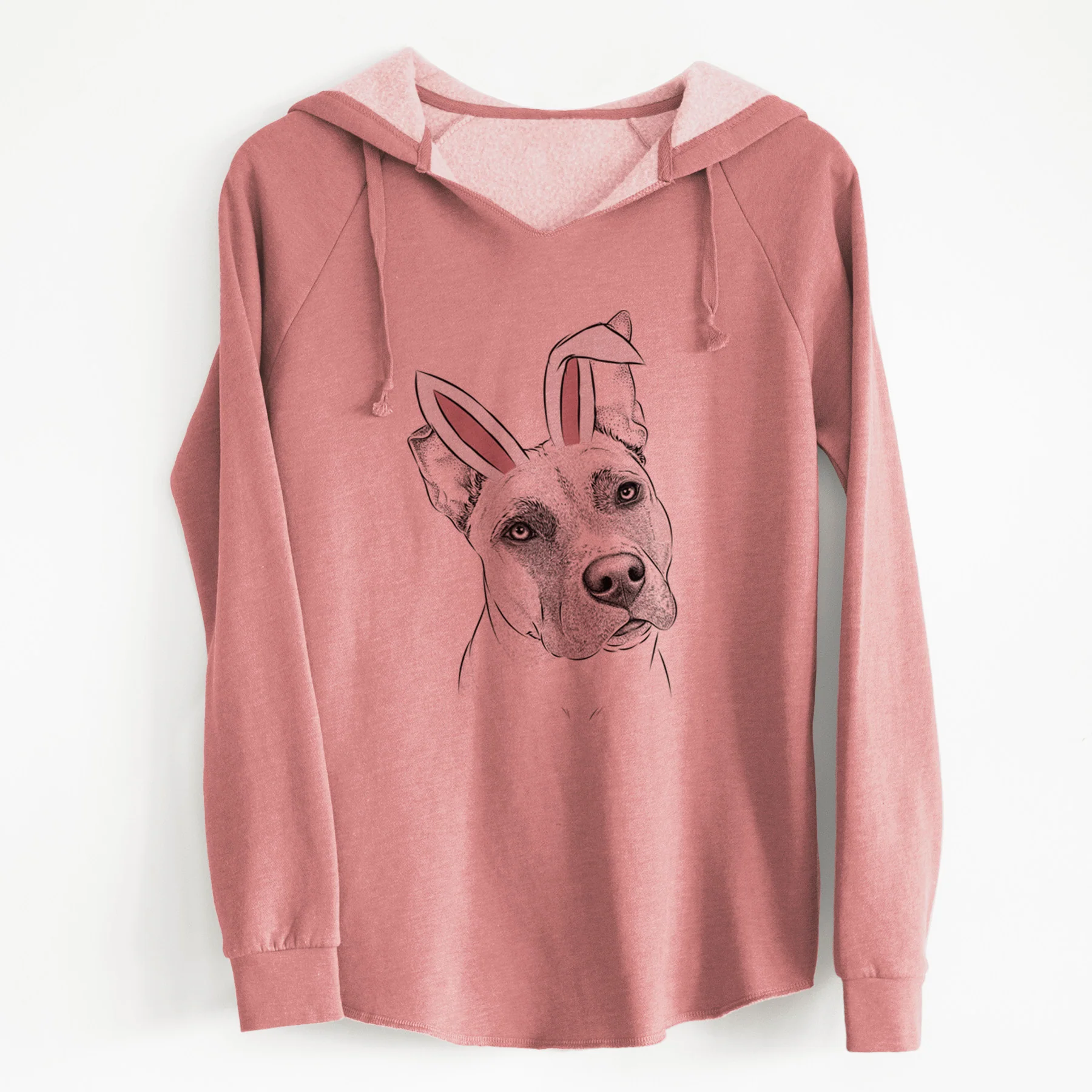Easter Ivy the Pitbull Mix - Cali Wave Hooded Sweatshirt - Image 6