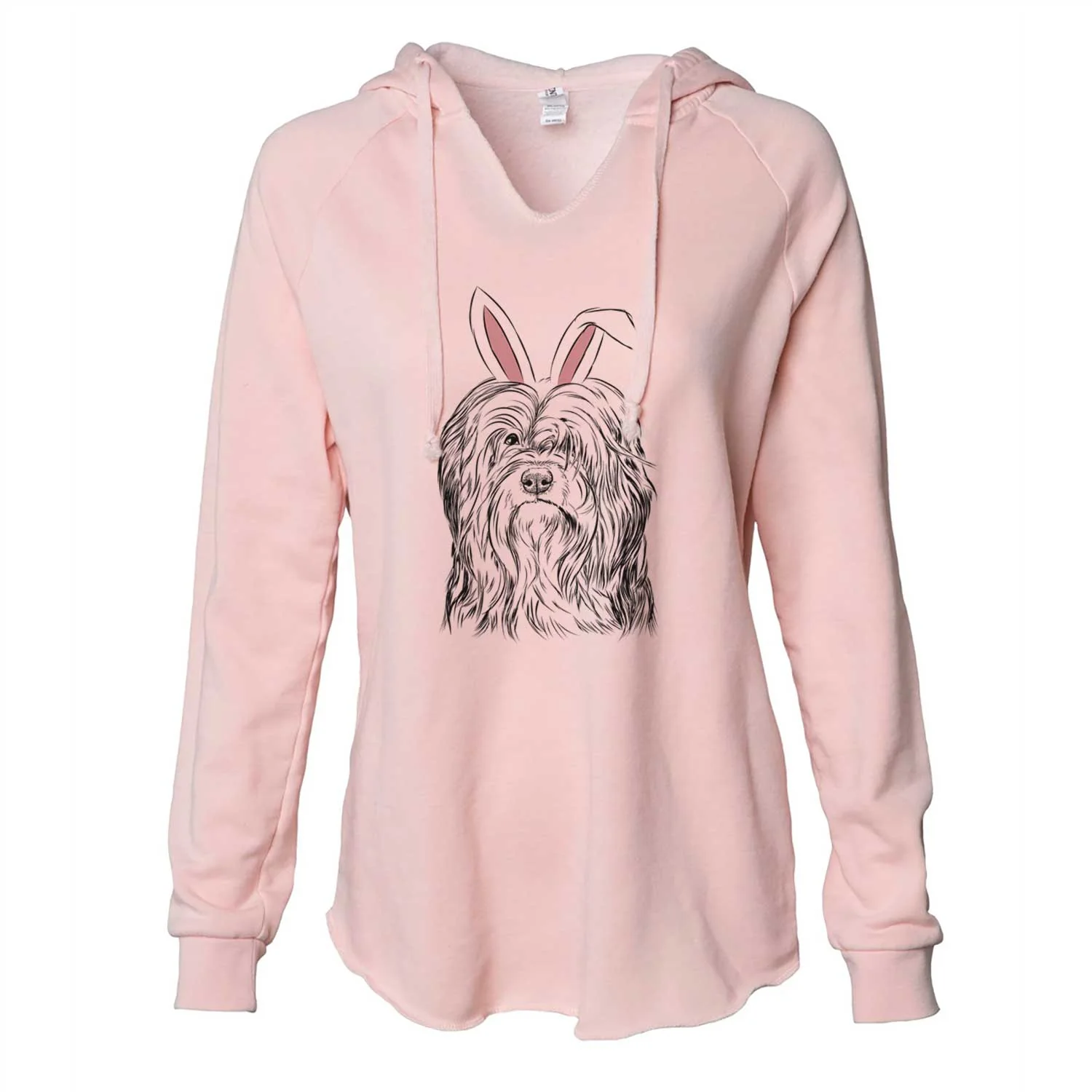 Easter Jan the Lowchen - Cali Wave Hooded Sweatshirt - Image 5