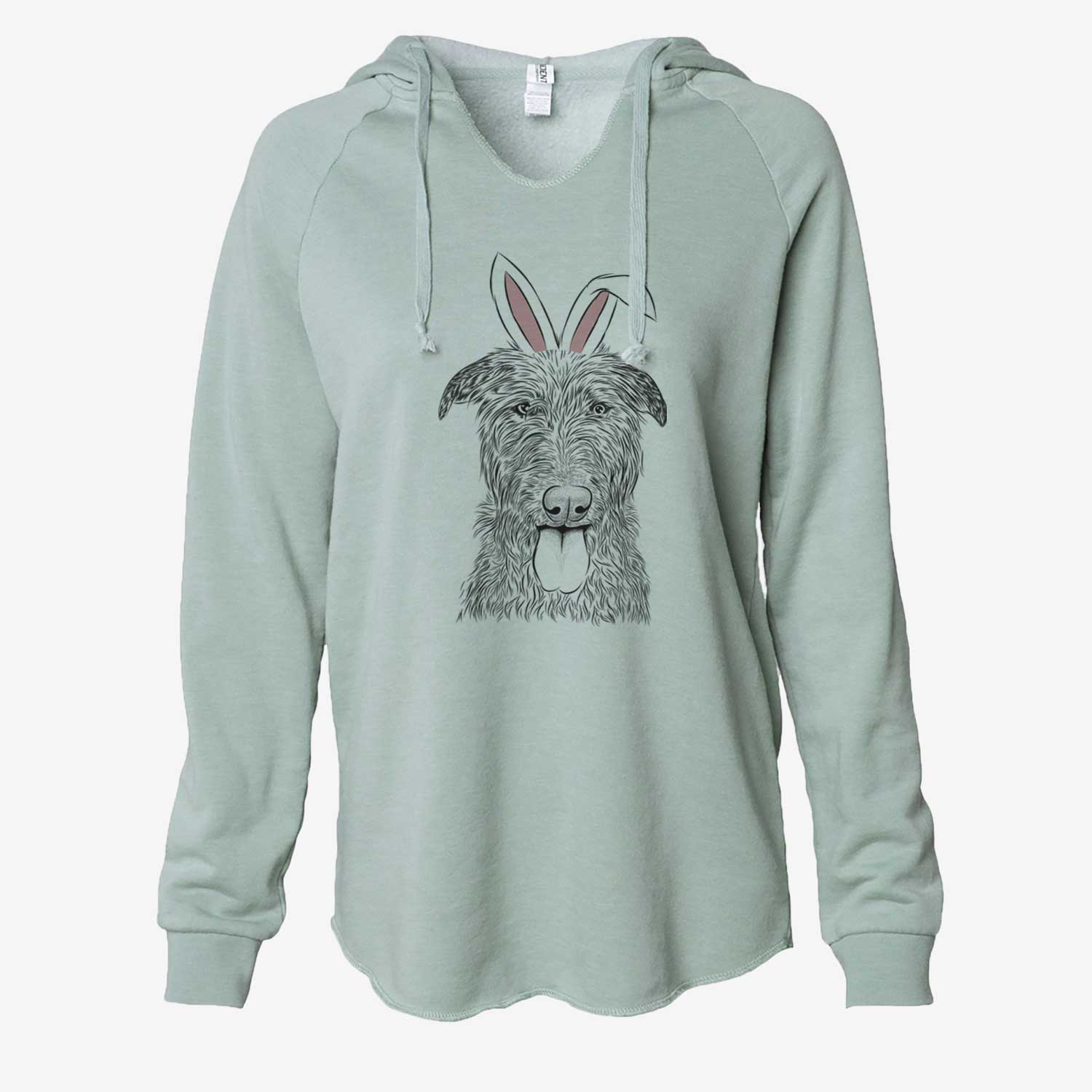 Easter Keeva the Irish Wolfhound - Cali Wave Hooded Sweatshirt - Image 7