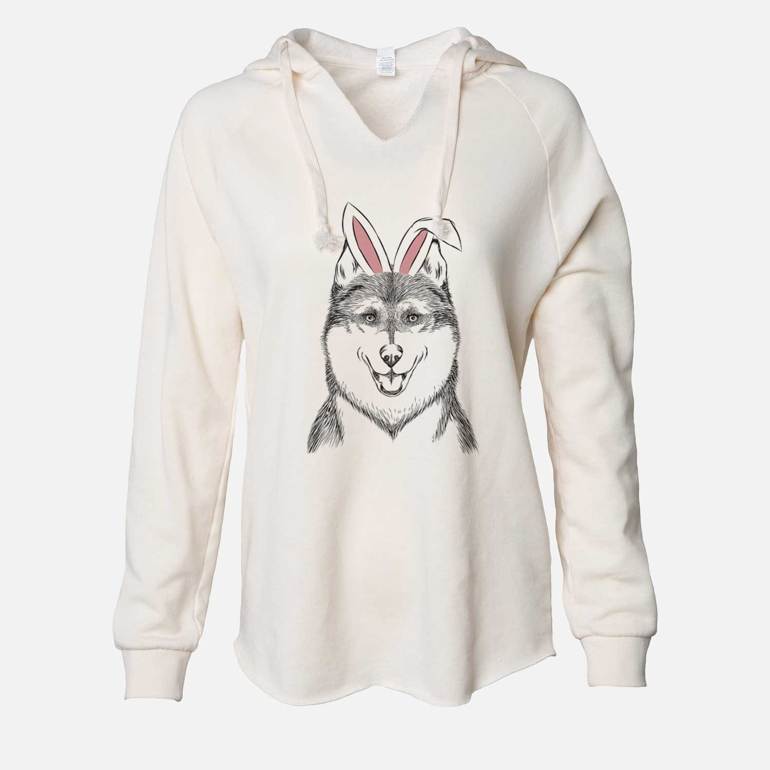 Easter Koda the Siberian Husky - Cali Wave Hooded Sweatshirt