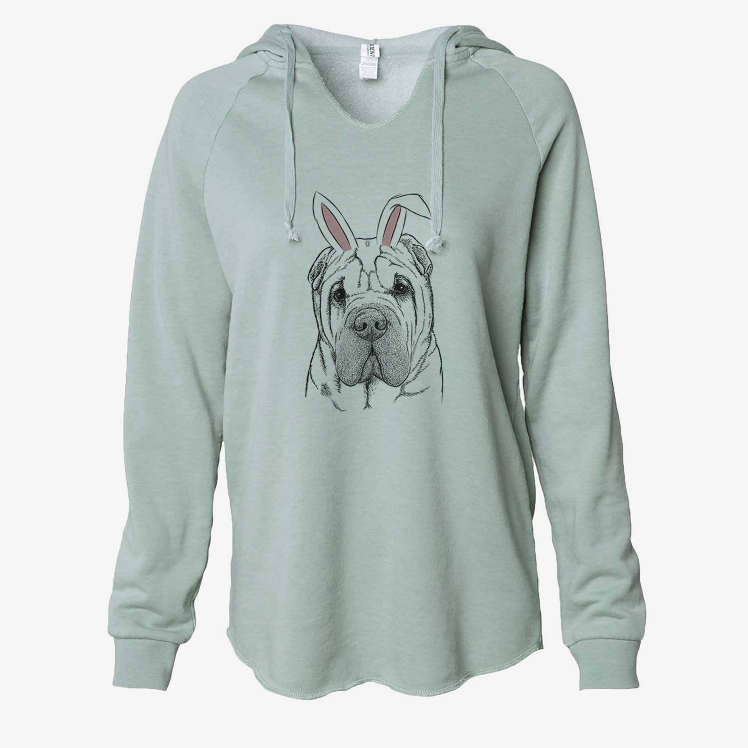 Easter Lilly the Shar Pei - Cali Wave Hooded Sweatshirt - Image 7