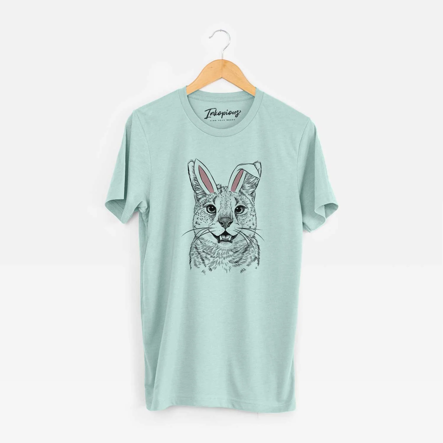 Easter Lucky the Serval Cat - Unisex Crewneck - Image 9
