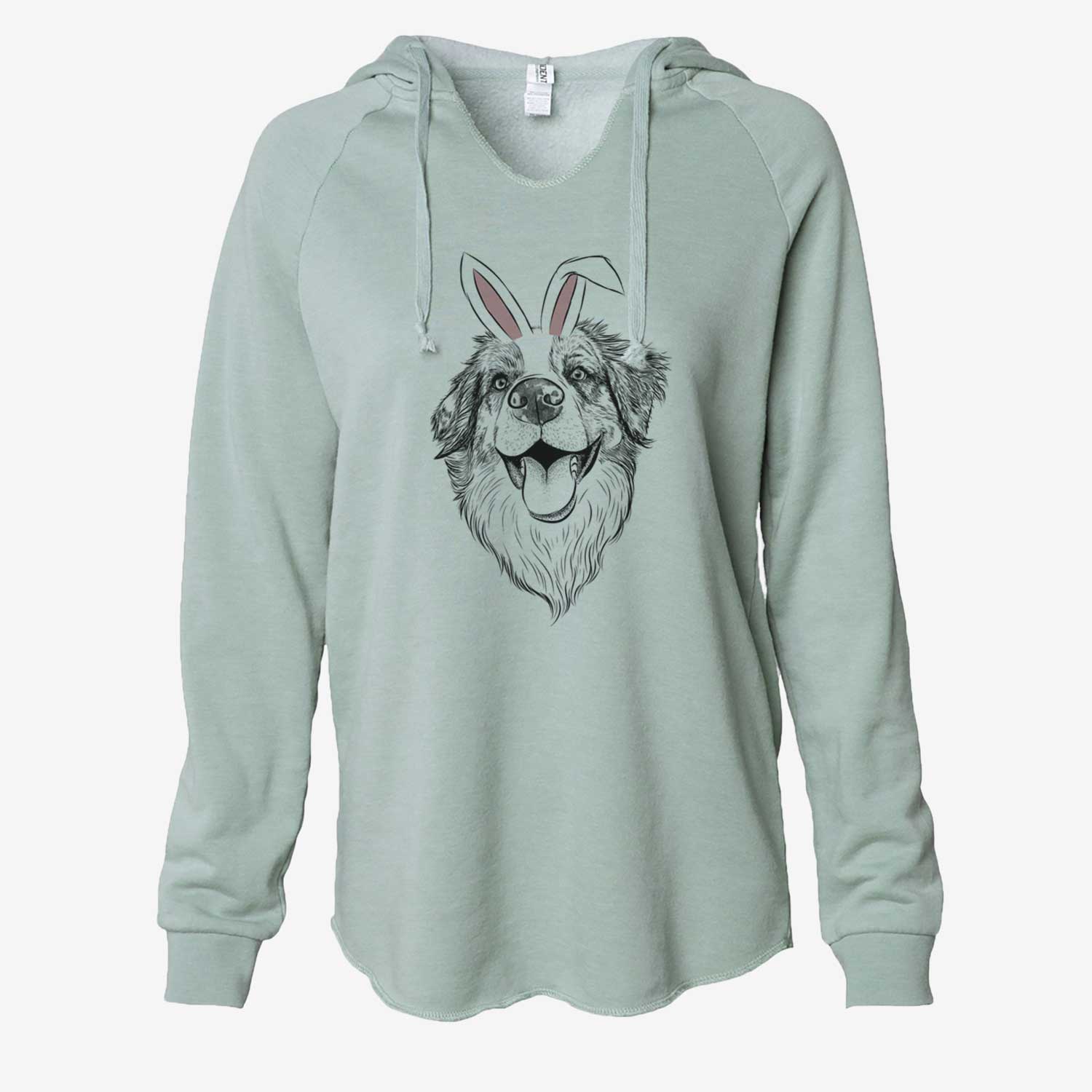 Easter Mila the Australian Shepherd - Cali Wave Hooded Sweatshirt - Image 7