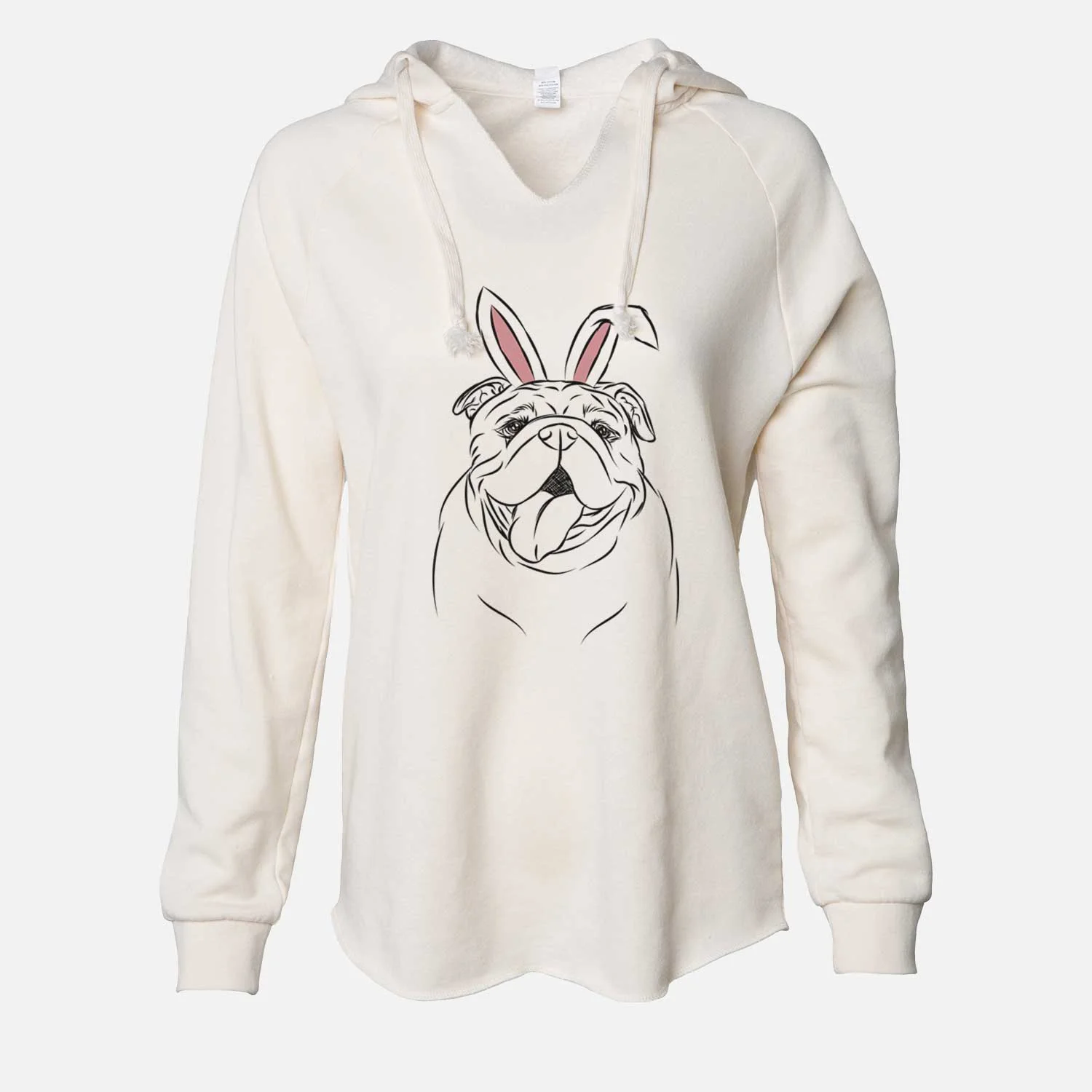 Easter Missy Moo the English Bulldog - Cali Wave Hooded Sweatshirt