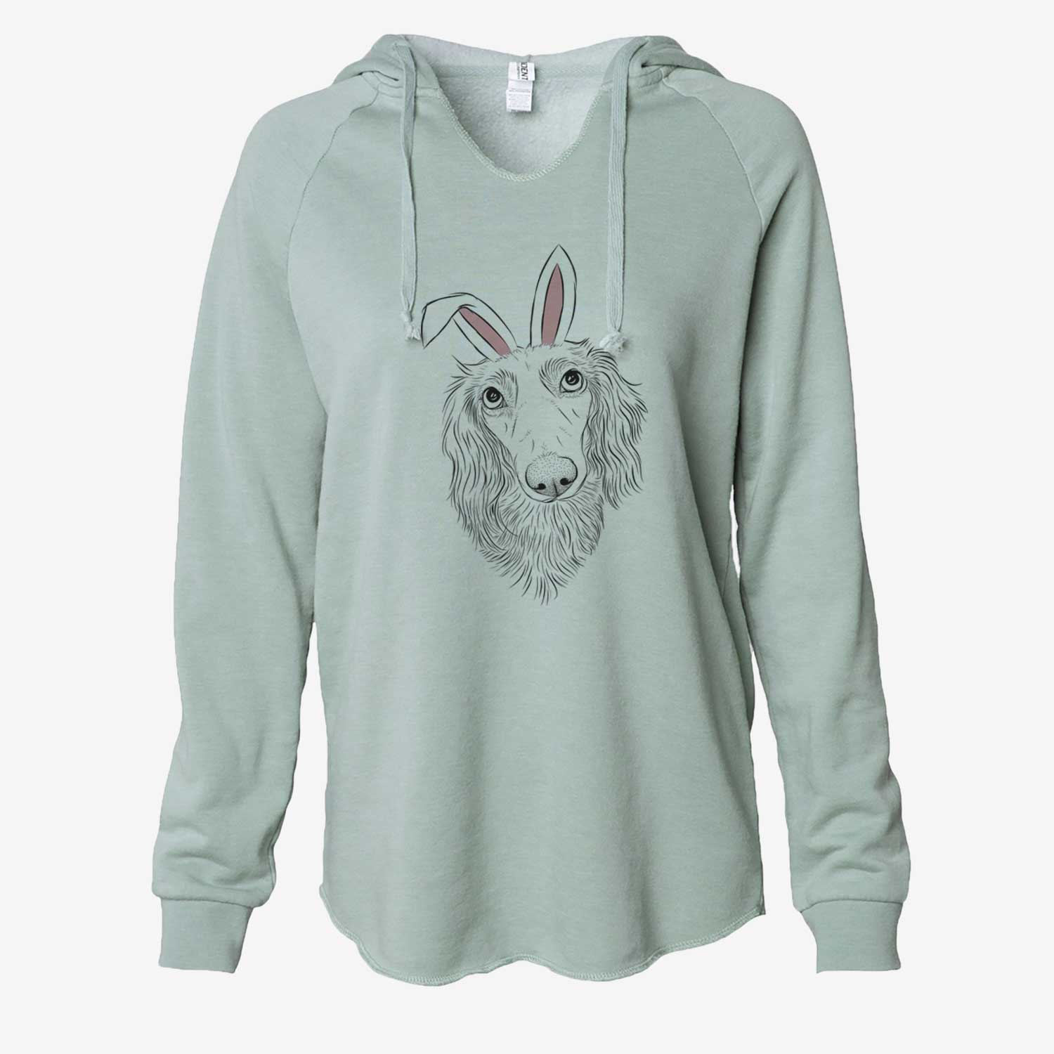 Easter Mr. Rusty the Long Haired Dachshund - Cali Wave Hooded Sweatshirt - Image 7