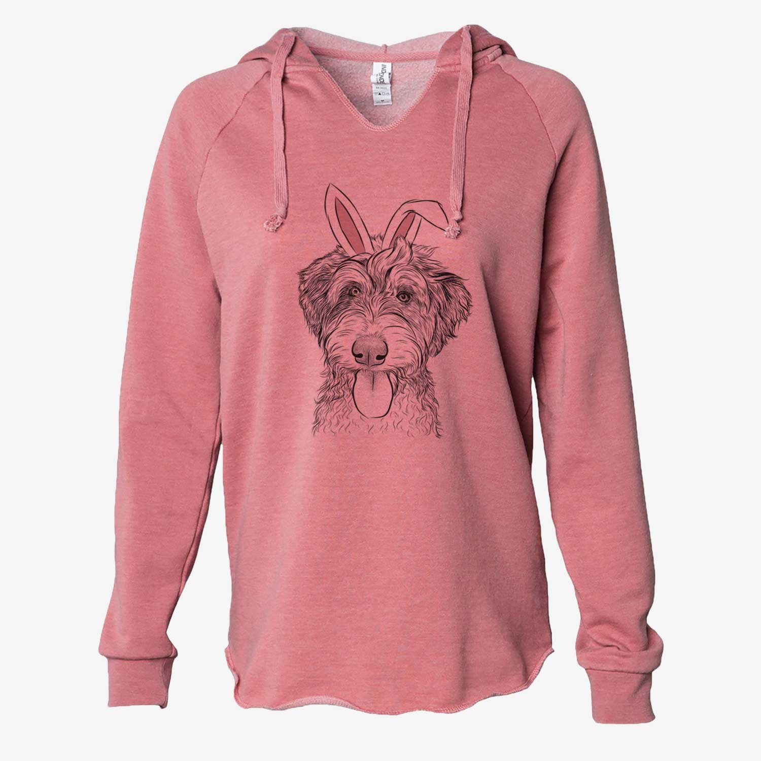 Easter Myrtle Mae the Aussiedoodle - Cali Wave Hooded Sweatshirt - Image 6