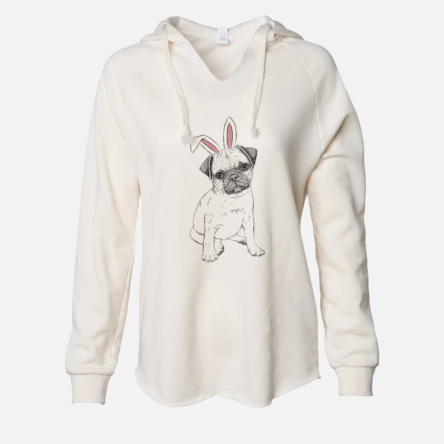 Easter Nelson the Pug Puppy - Cali Wave Hooded Sweatshirt