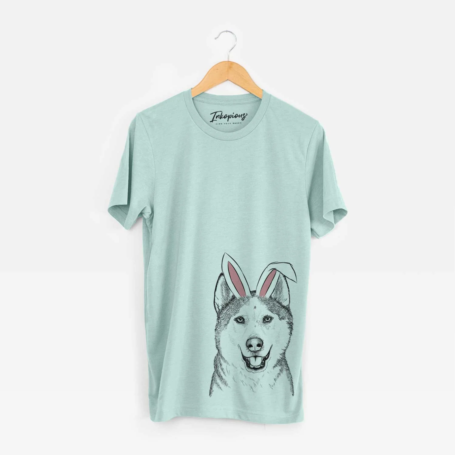 Easter Nika the Siberian Husky - Unisex Crewneck - Image 5