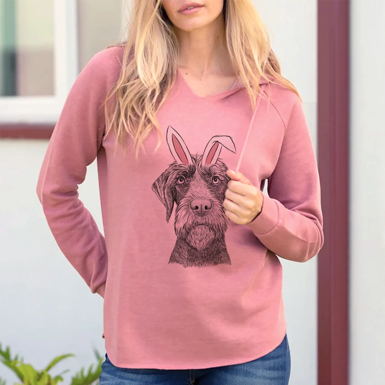 Easter Oakley the Pudelpointer - Cali Wave Hooded Sweatshirt - Image 2
