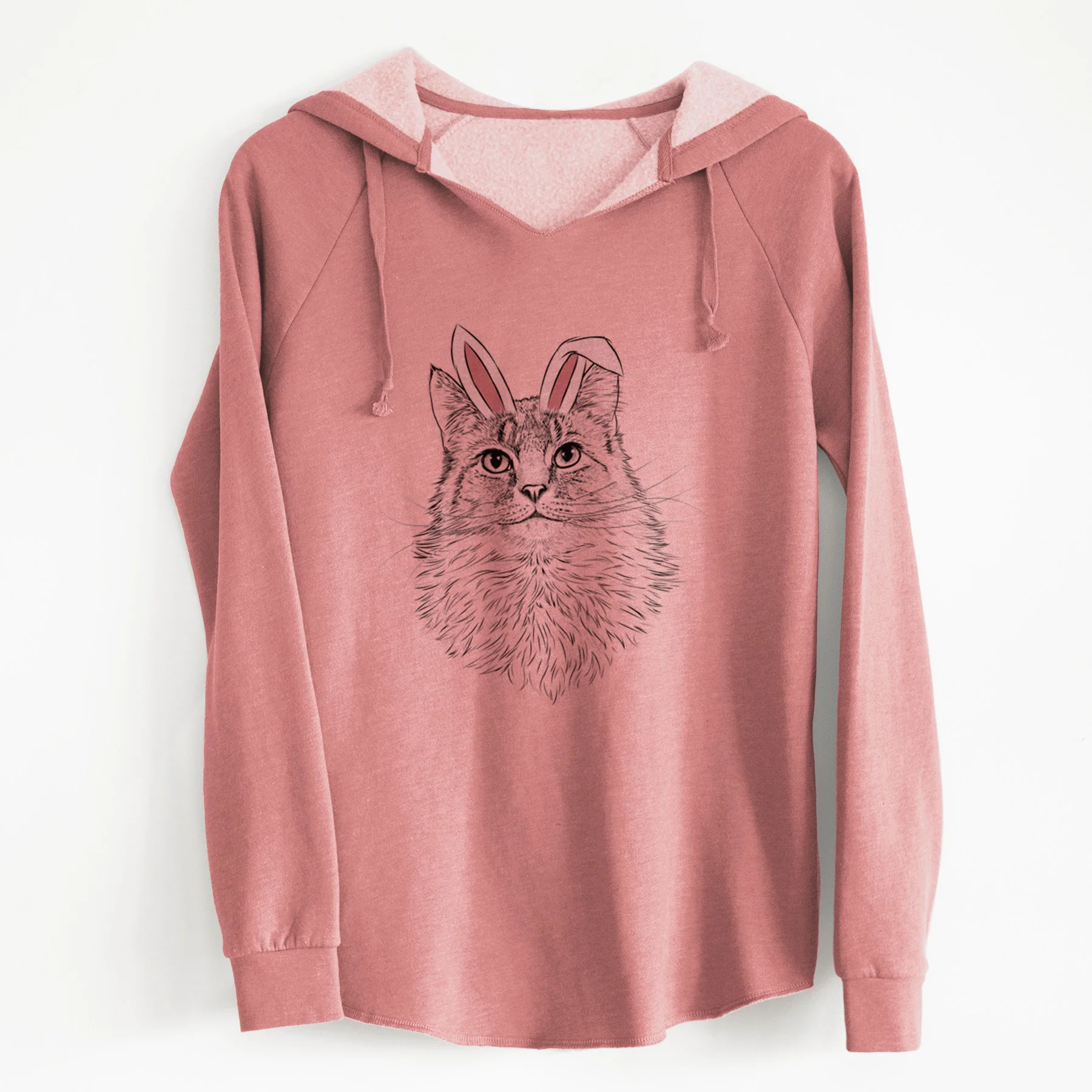 Easter Olive the Cat - Cali Wave Hooded Sweatshirt - Image 6