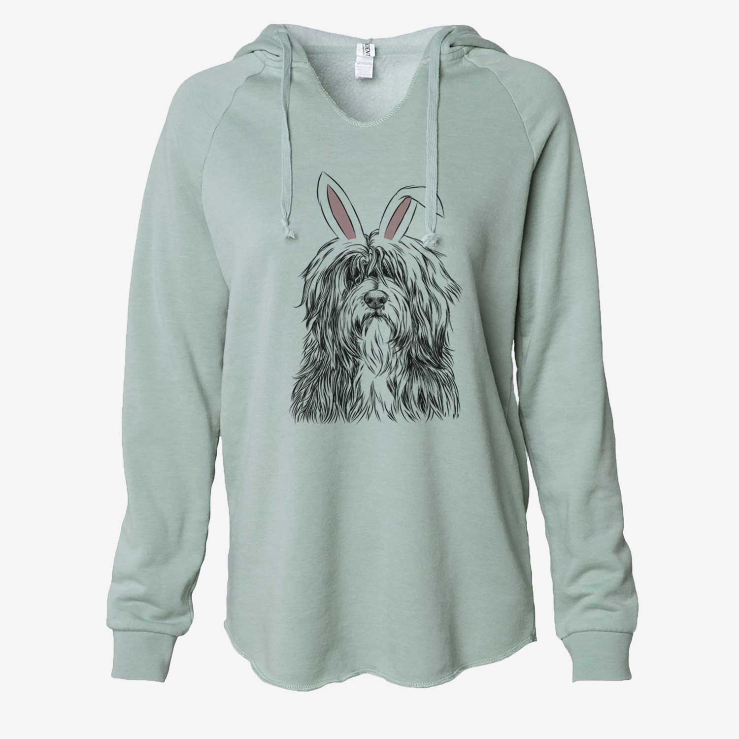 Easter Otto the Polish Lowland Sheepdog - Cali Wave Hooded Sweatshirt - Image 7
