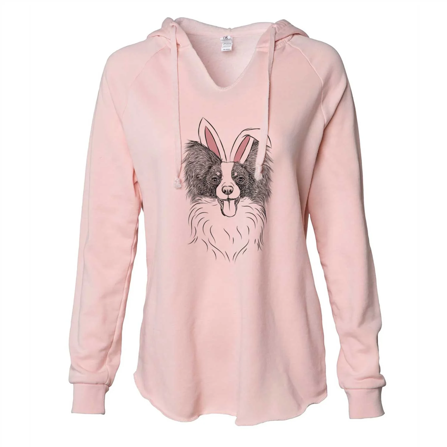 Easter Patrick the Papillon - Cali Wave Hooded Sweatshirt - Image 5