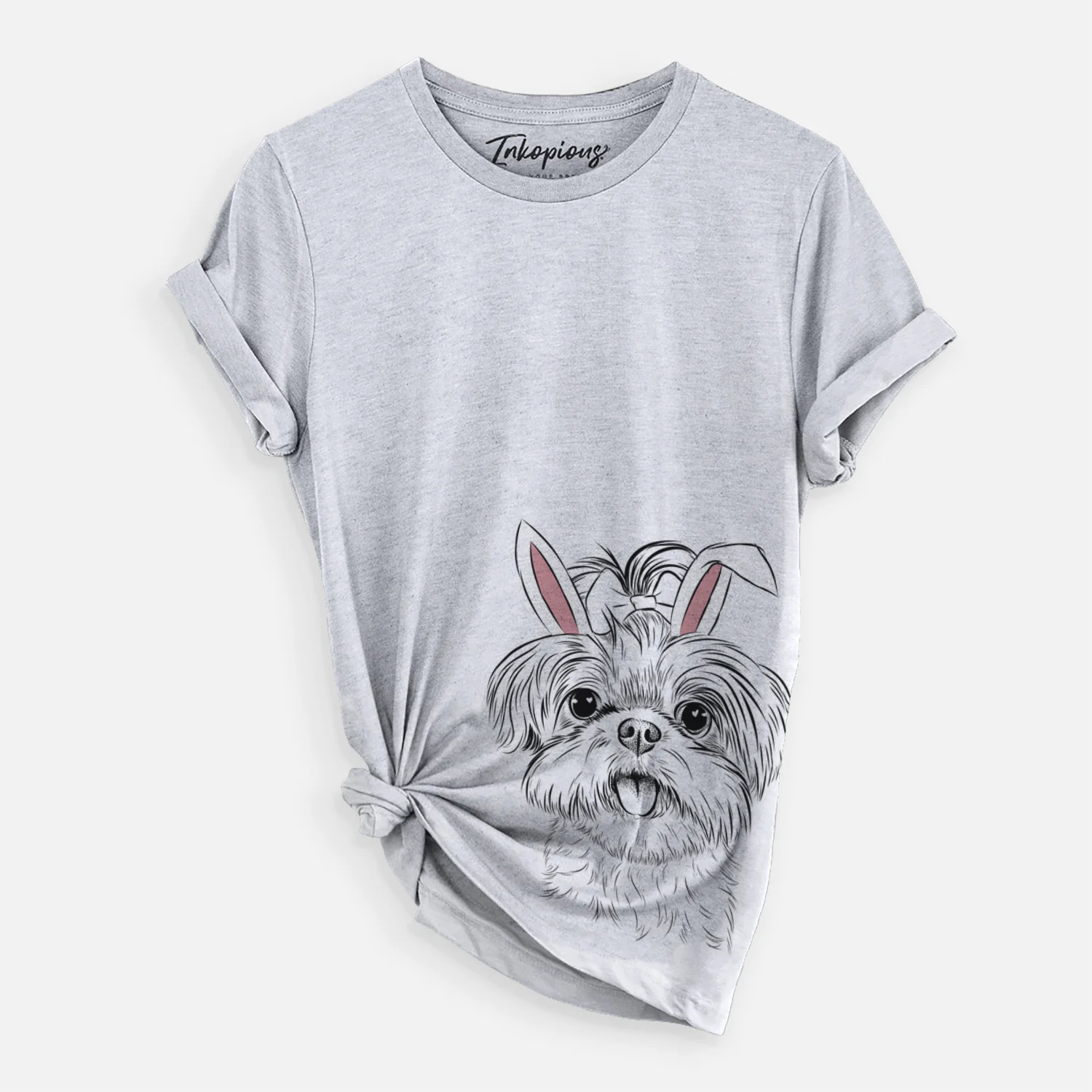 Easter Pebbles the Shorkie - Unisex Crewneck - Image 2