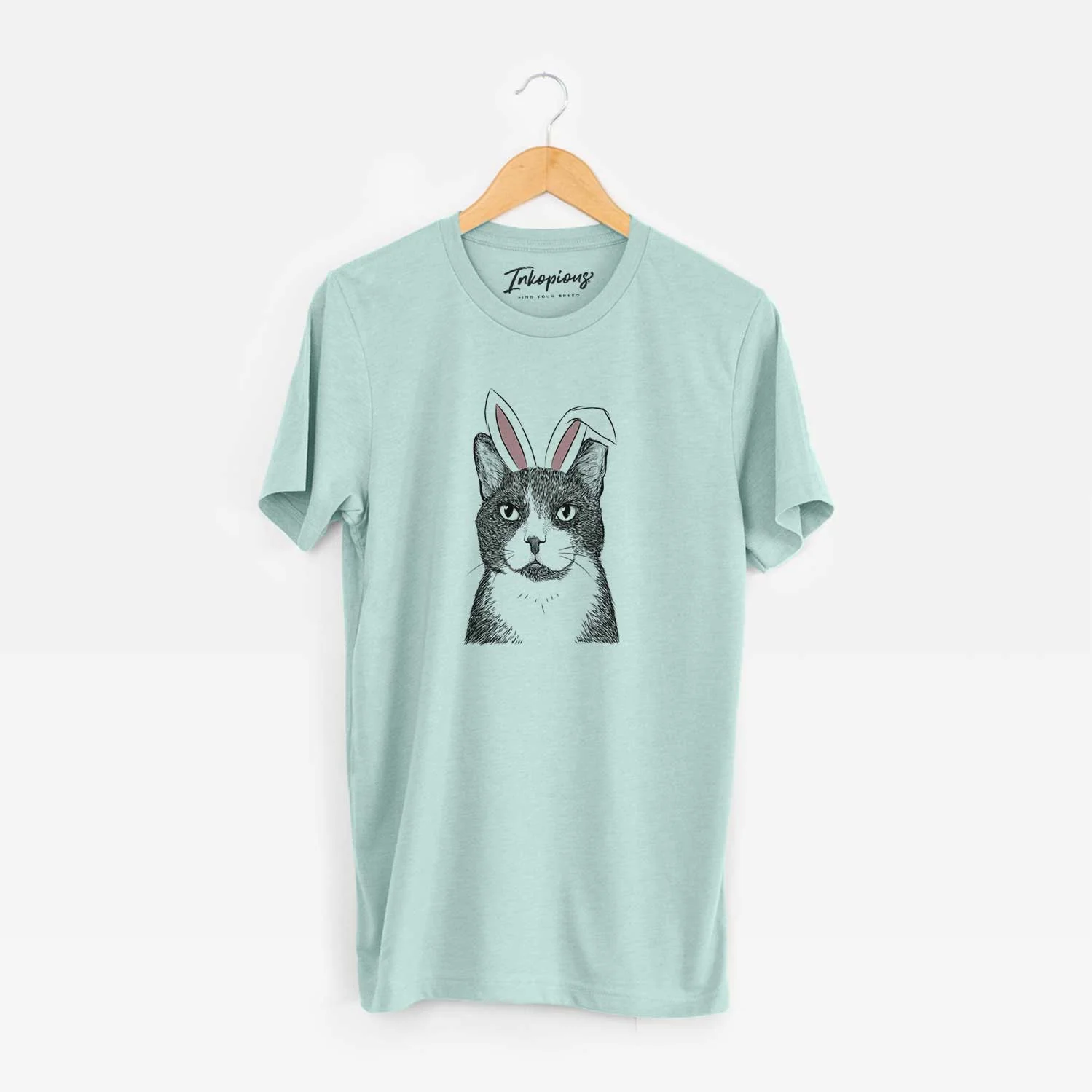 Easter Pinky the Tuxedo Cat - Unisex Crewneck - Image 9