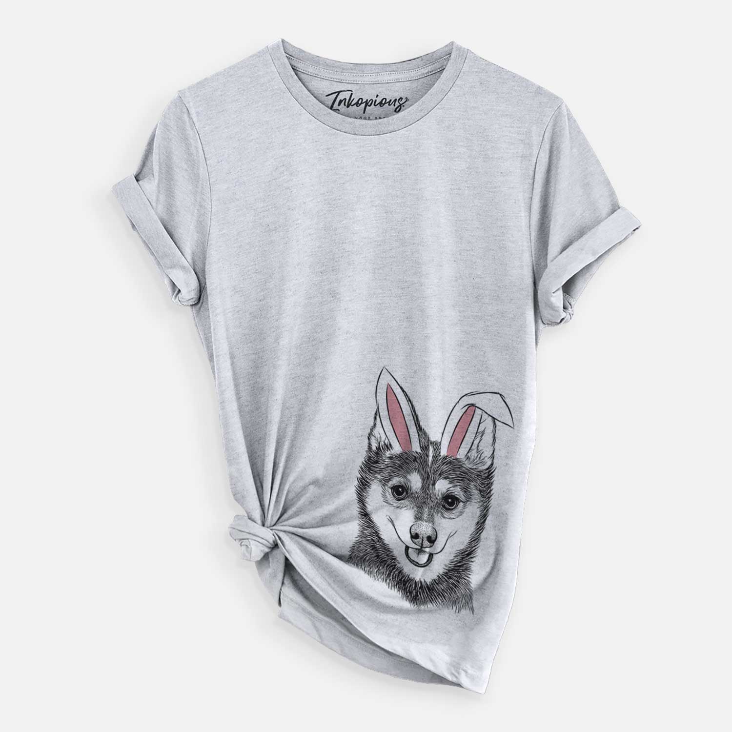 Easter Posey the Alaskan Klee Kai - Unisex Crewneck - Image 2