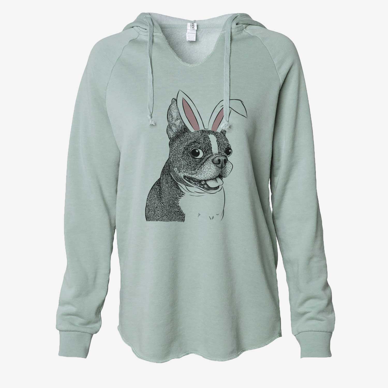Easter Ralphie the Boston Terrier - Cali Wave Hooded Sweatshirt - Image 7