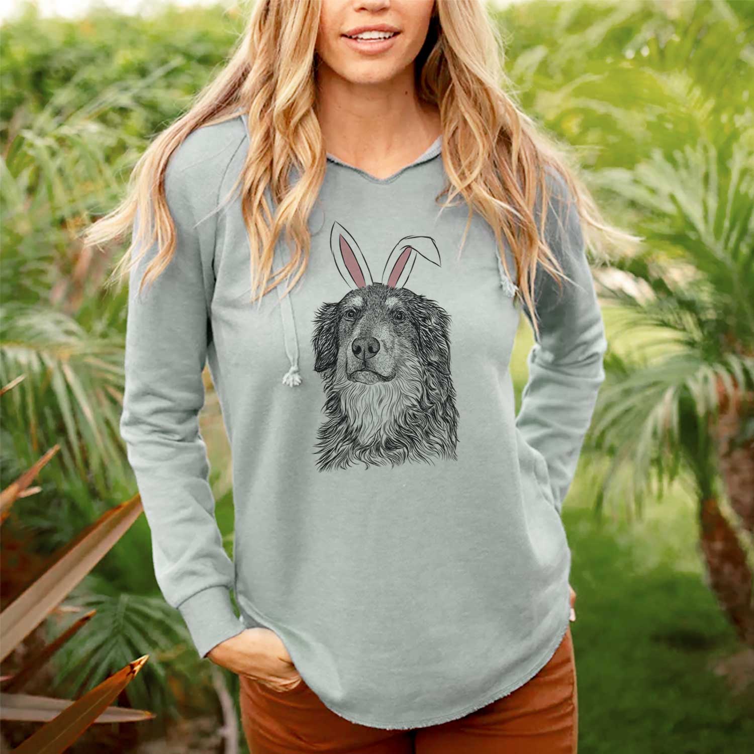 Easter Ranger the Mixed Breed - Cali Wave Hooded Sweatshirt - Image 3