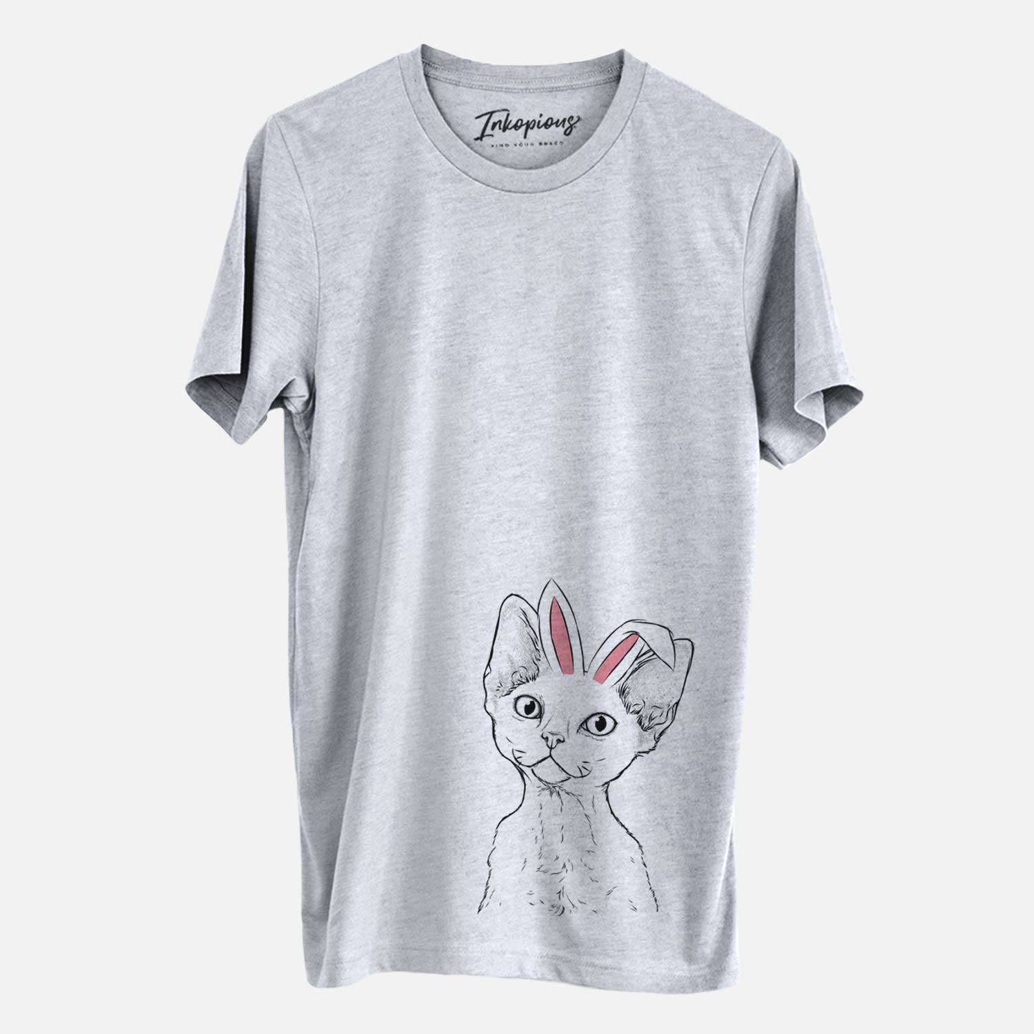 Easter Ripley the Devon Rex Cat - Unisex Crewneck - Image 2